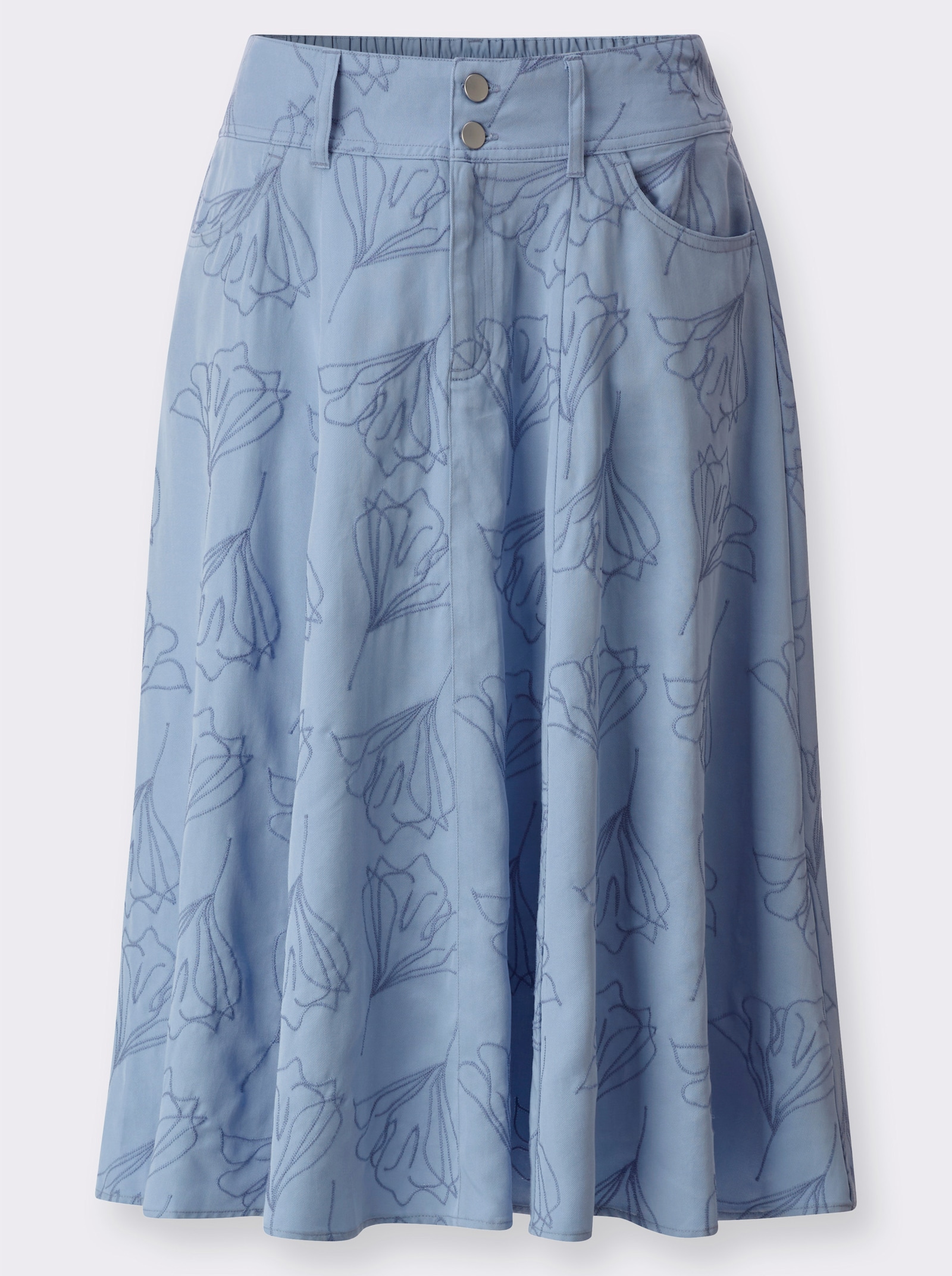 Banenrok van lyocell (TENCEL) - bleu