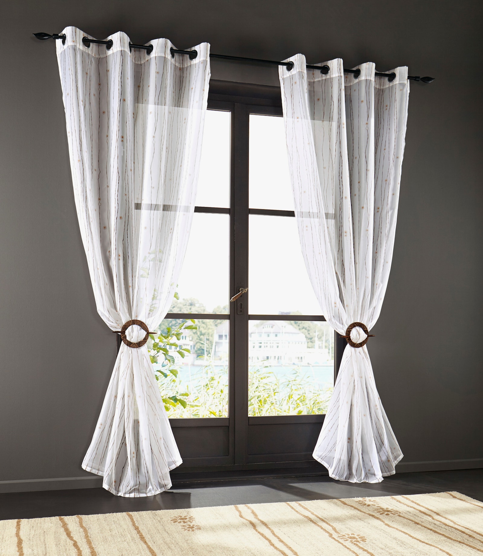 heine home Gordijnhouder 2-delige set - bruin