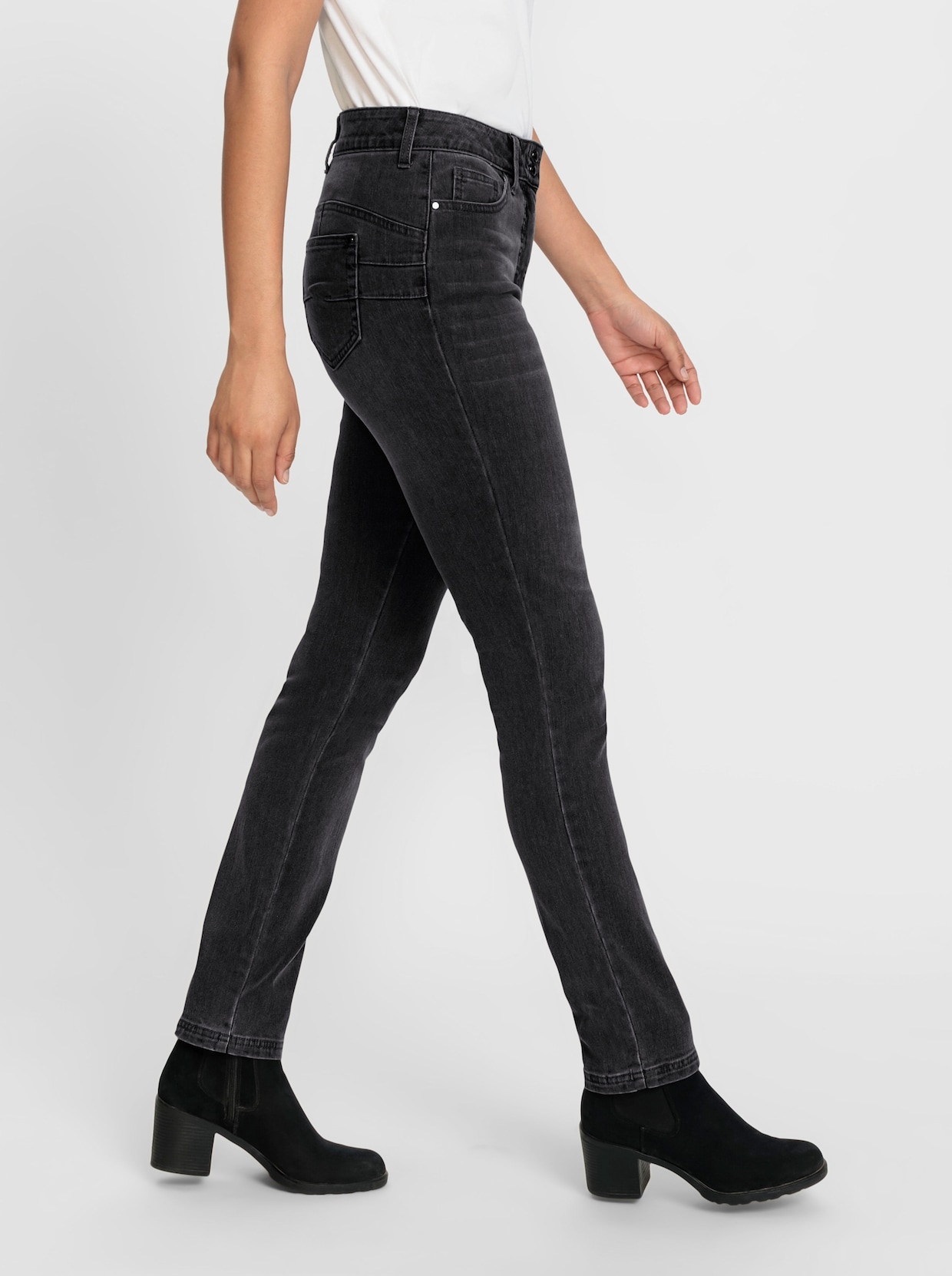 Thermo-Jeans - black-denim