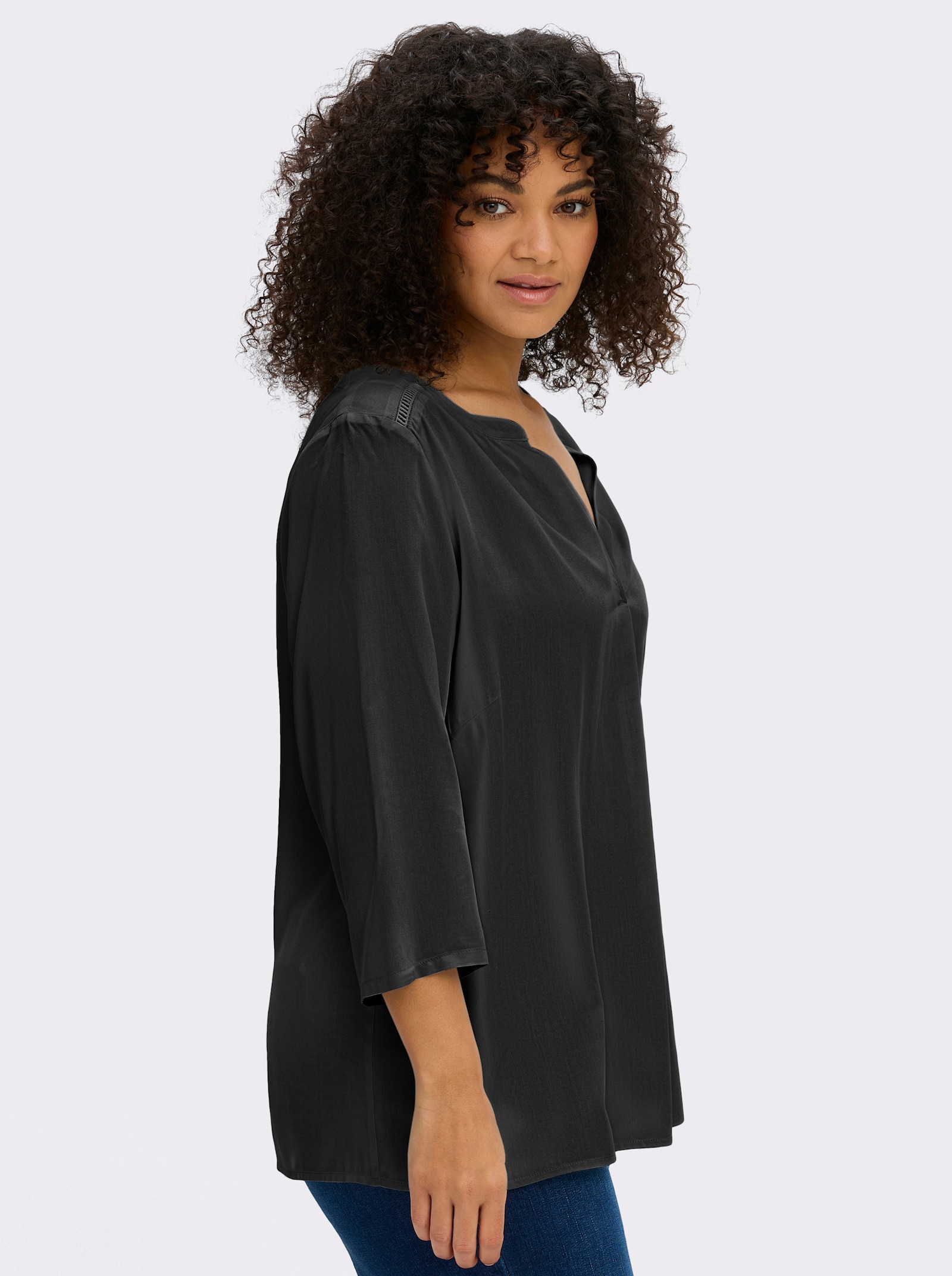 sheego Tunika - schwarz