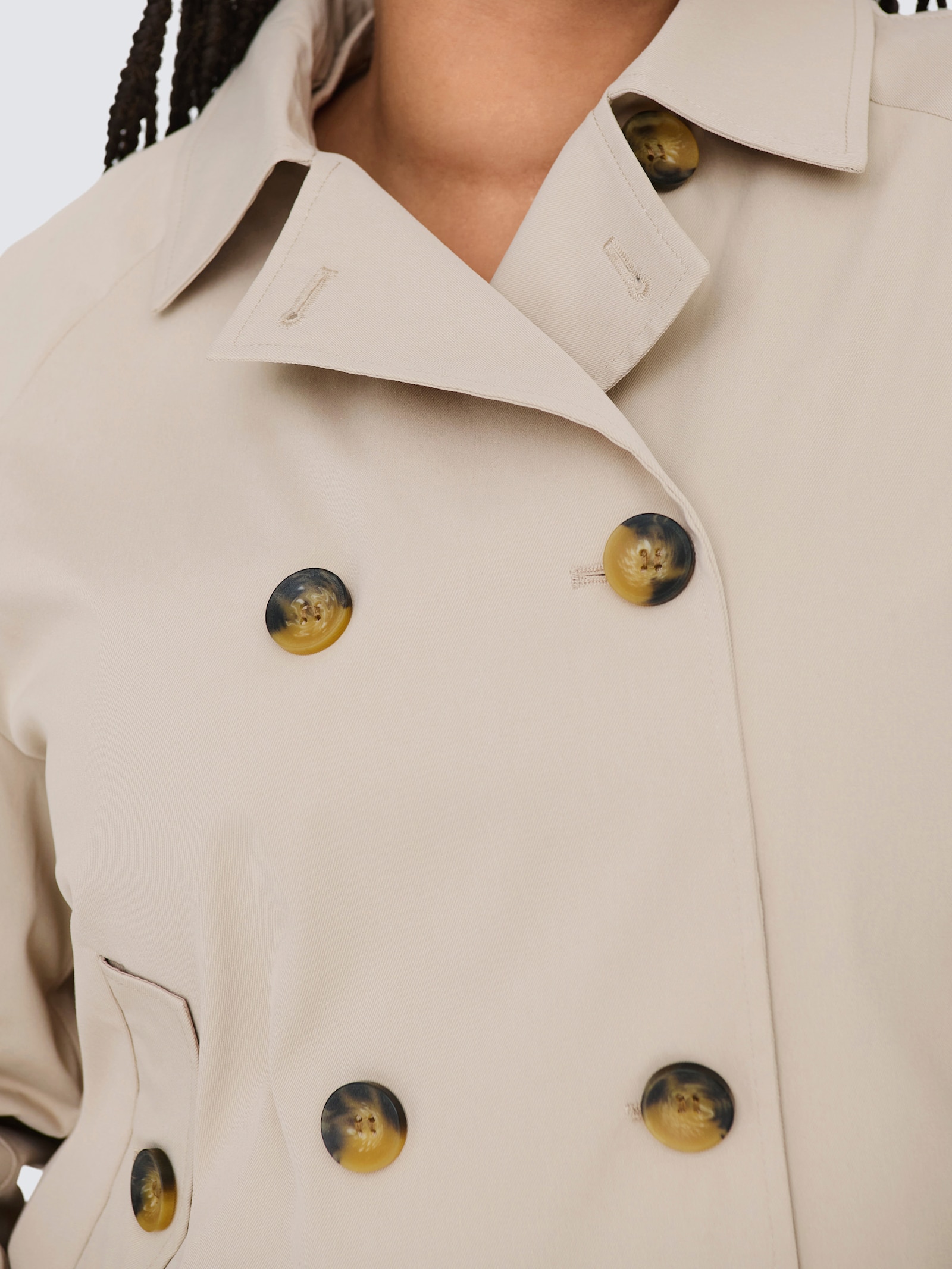 ONLY CARMAKOMA Kurzjacke - oxford tan