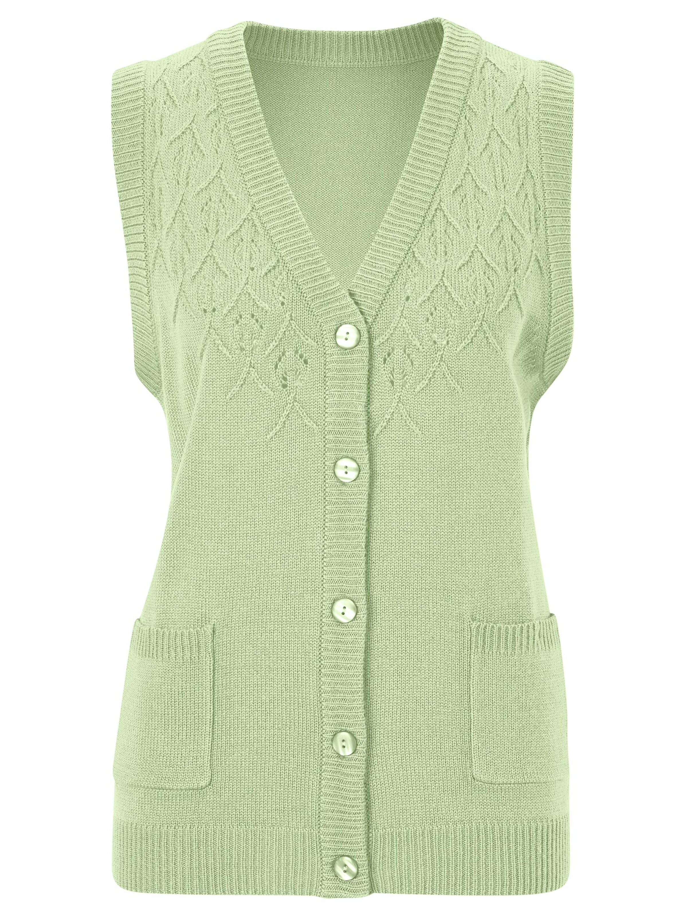 Strickweste - apfelgrün