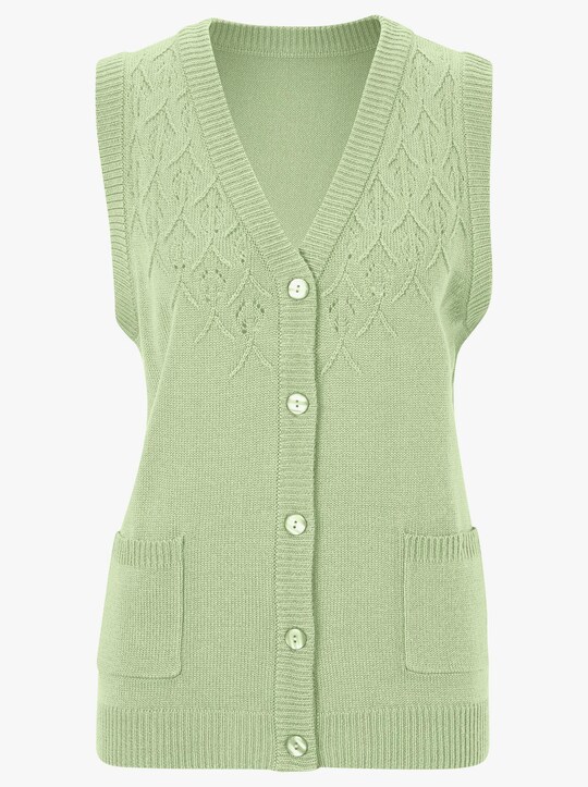 Strickweste - apfelgrün