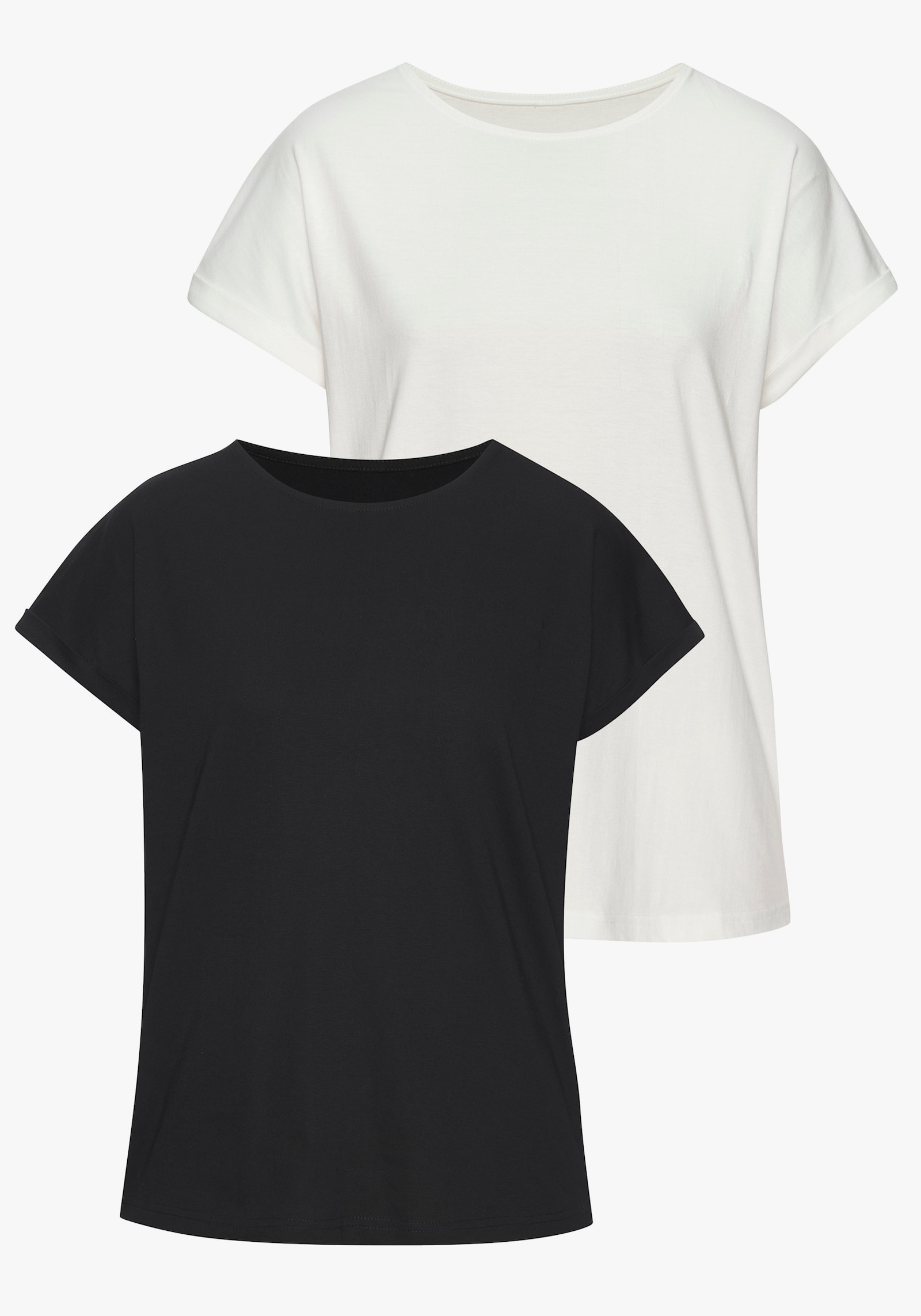 Vivance T-Shirt - schwarz / offwhite