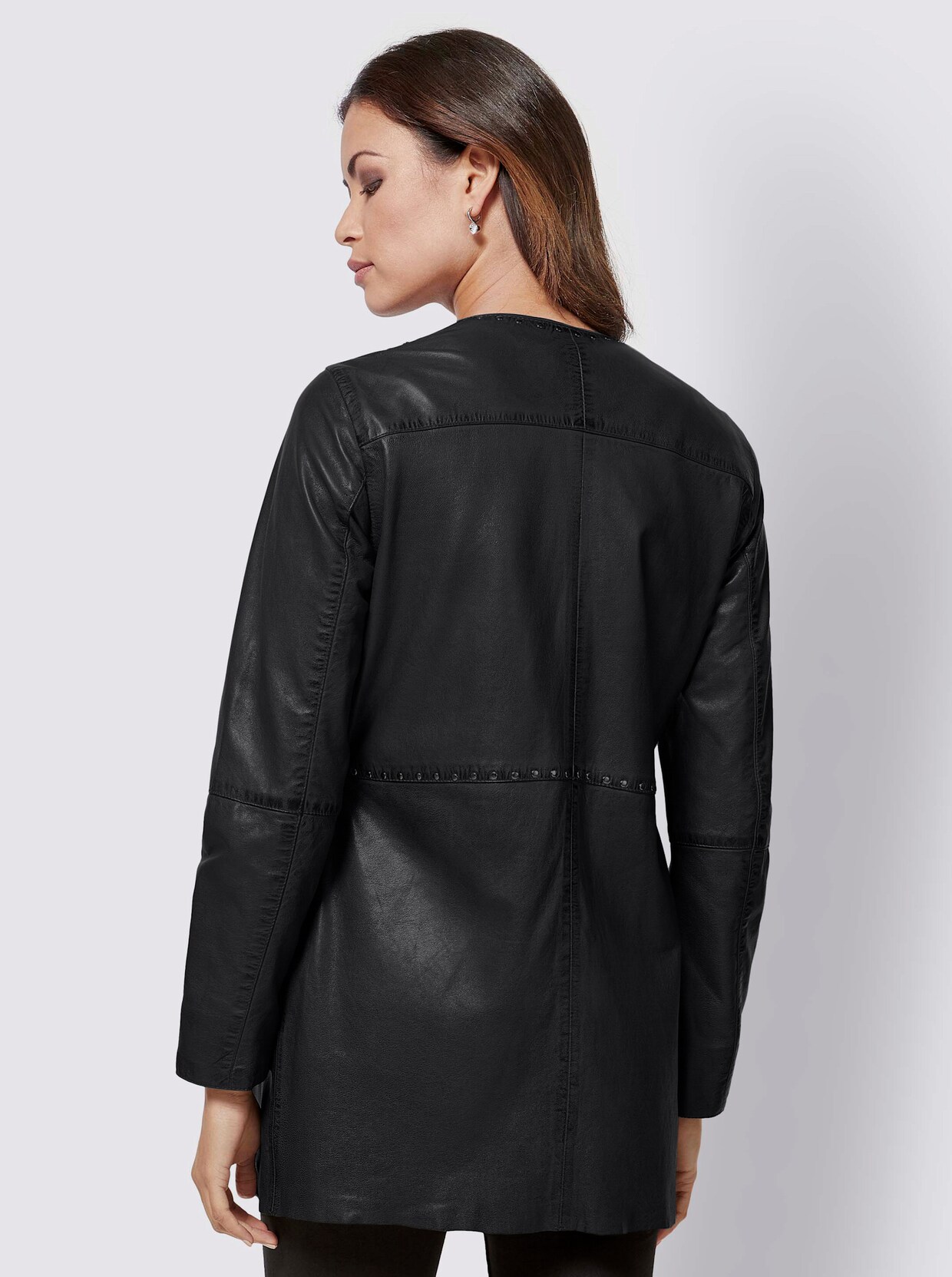 Mainpol Lederjacke - schwarz
