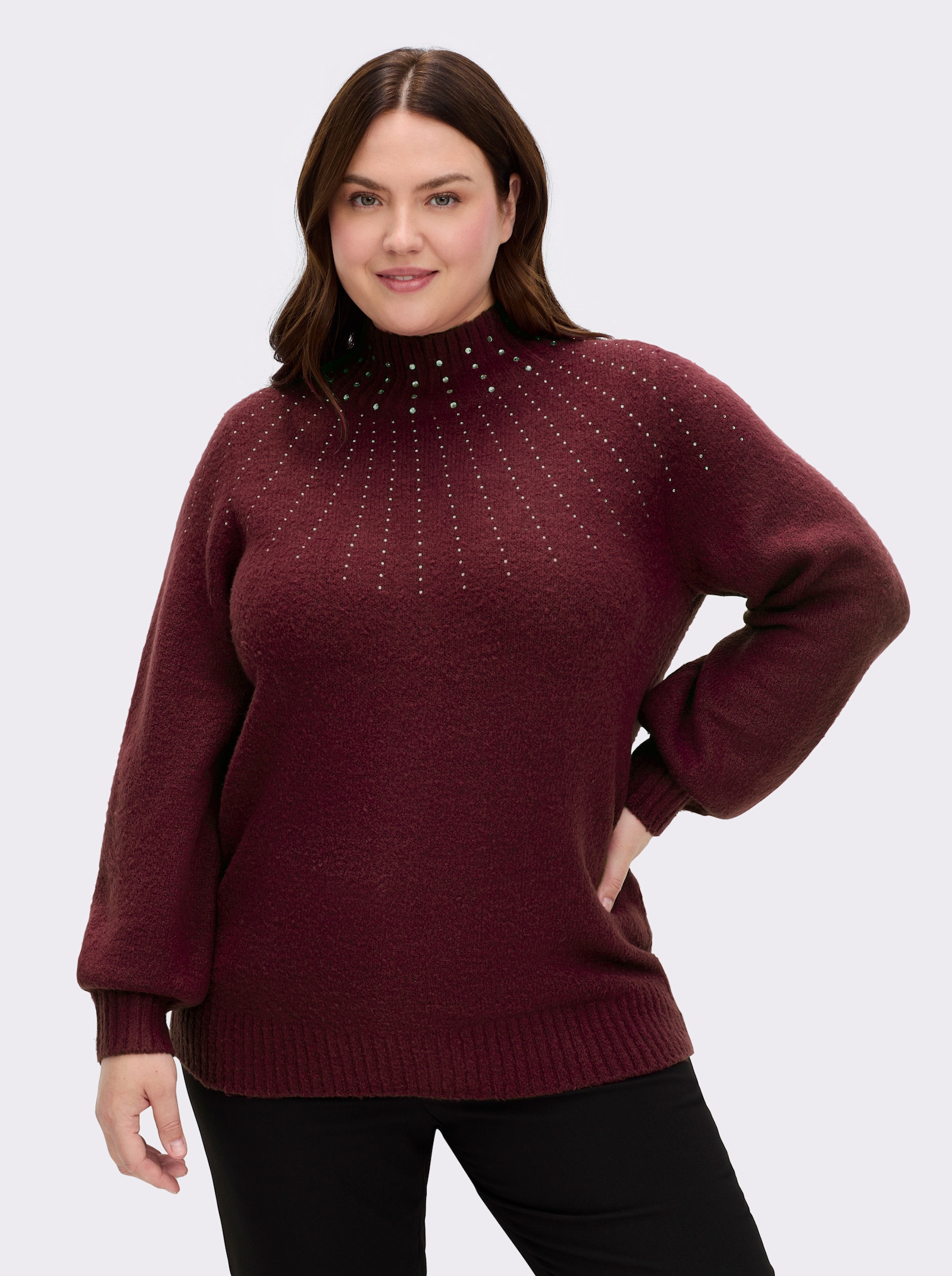 sheego by Joe Browns Pullover - bordeaux