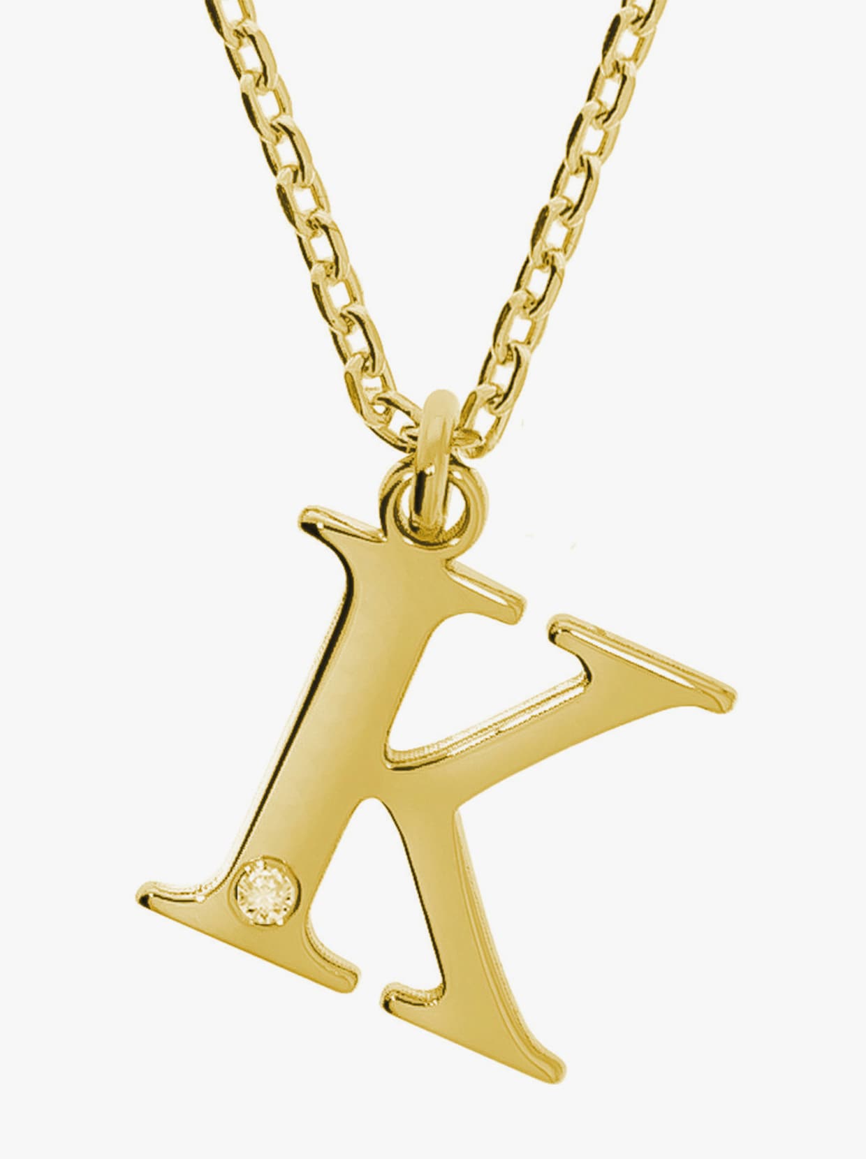 Anhänger mit Kette - Silber vergoldet 925