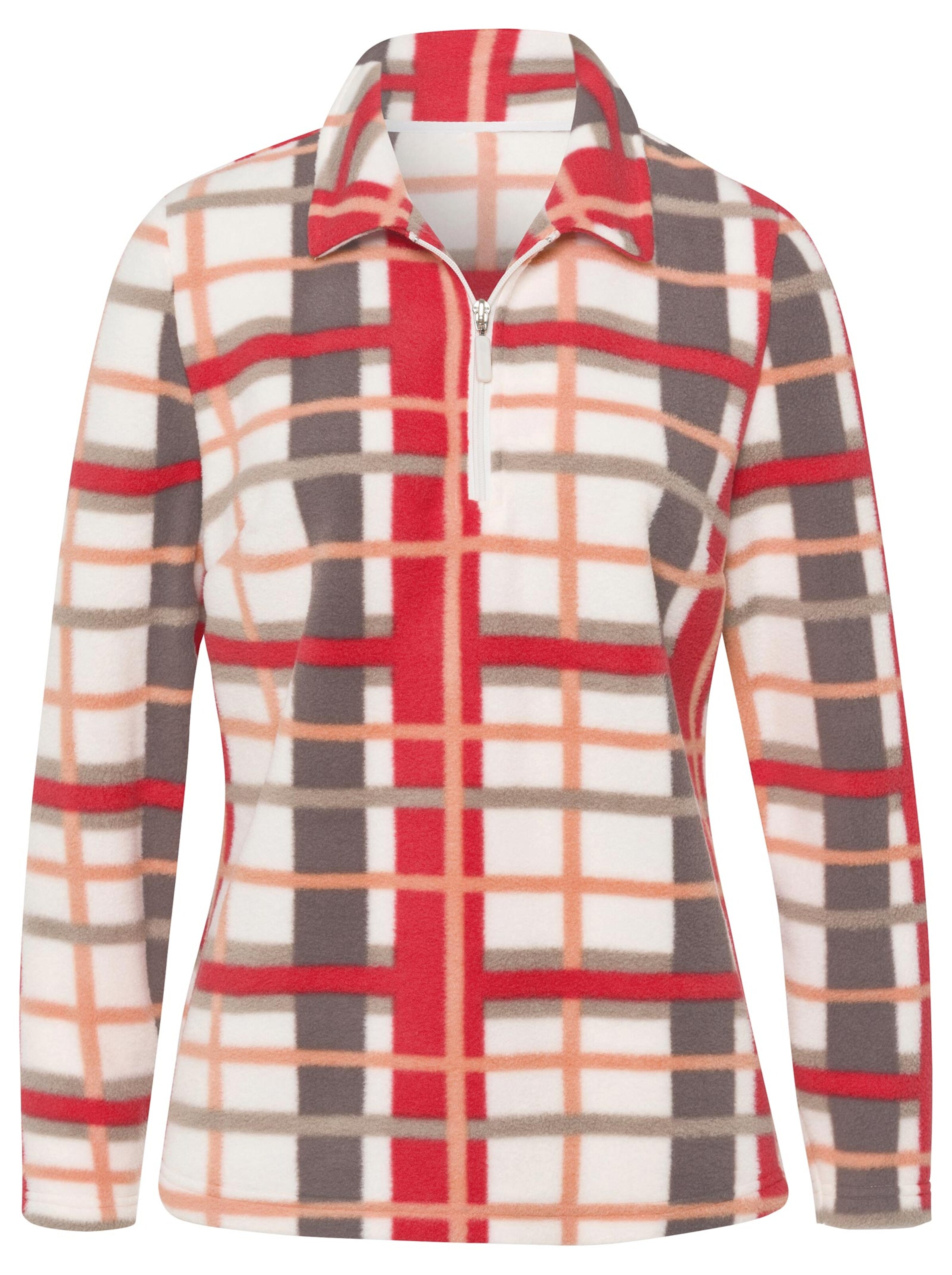 Fleece-Shirt - ecru-hummer-kariert