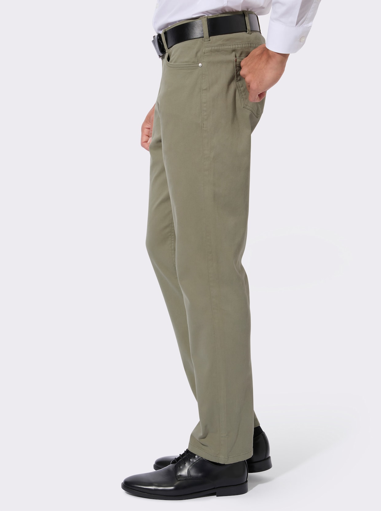 5-Pocket-Jeans in Twill-Qualität - khaki