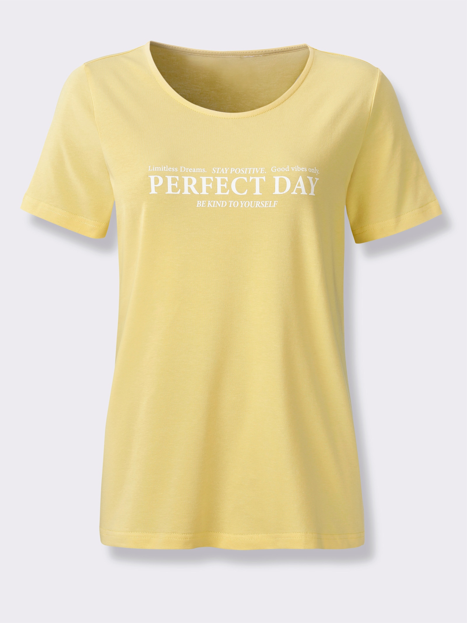 heine Shirt mit Schriftzug - zitrone