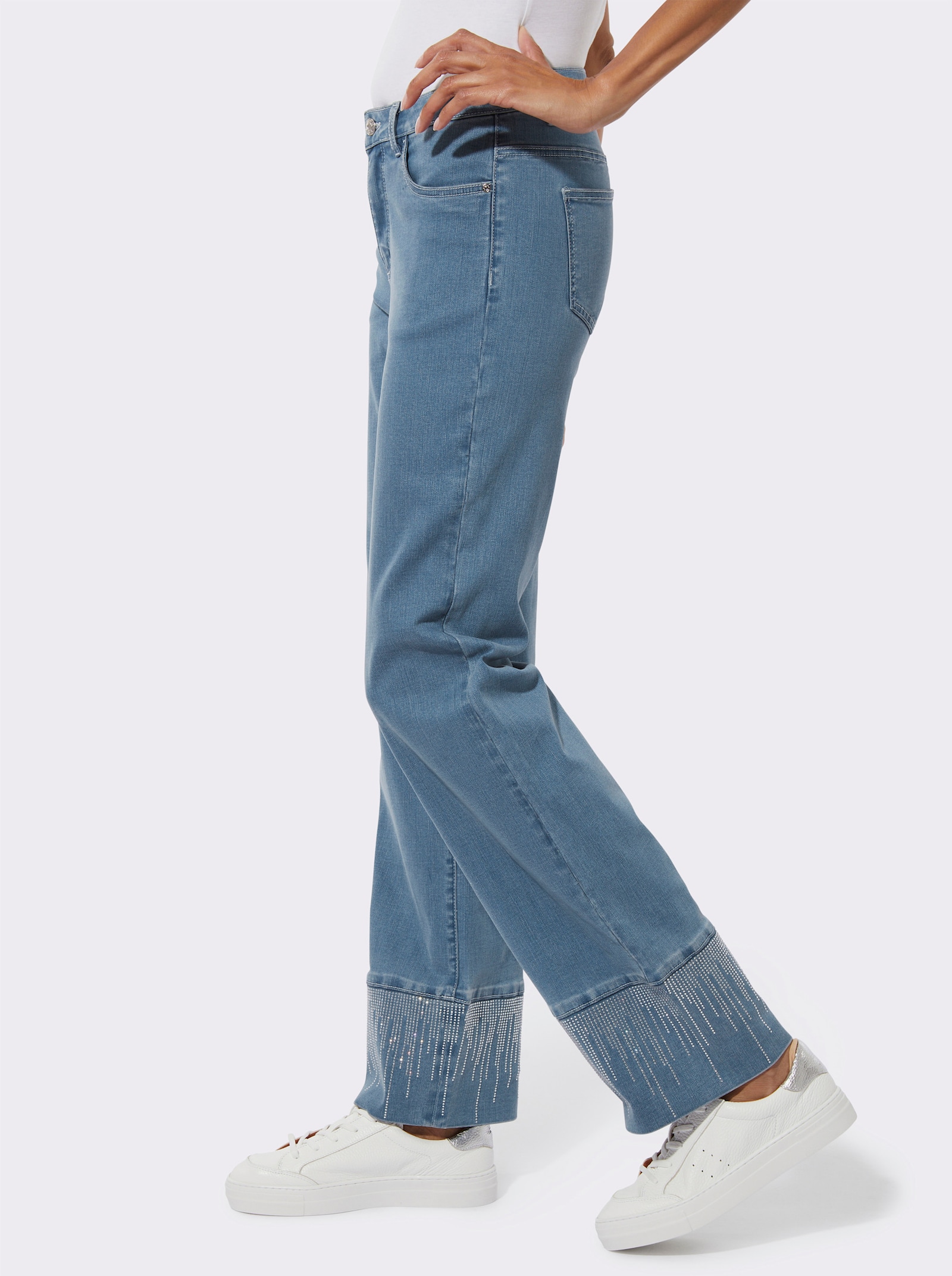5-Pocket-Jeans - blue-bleached