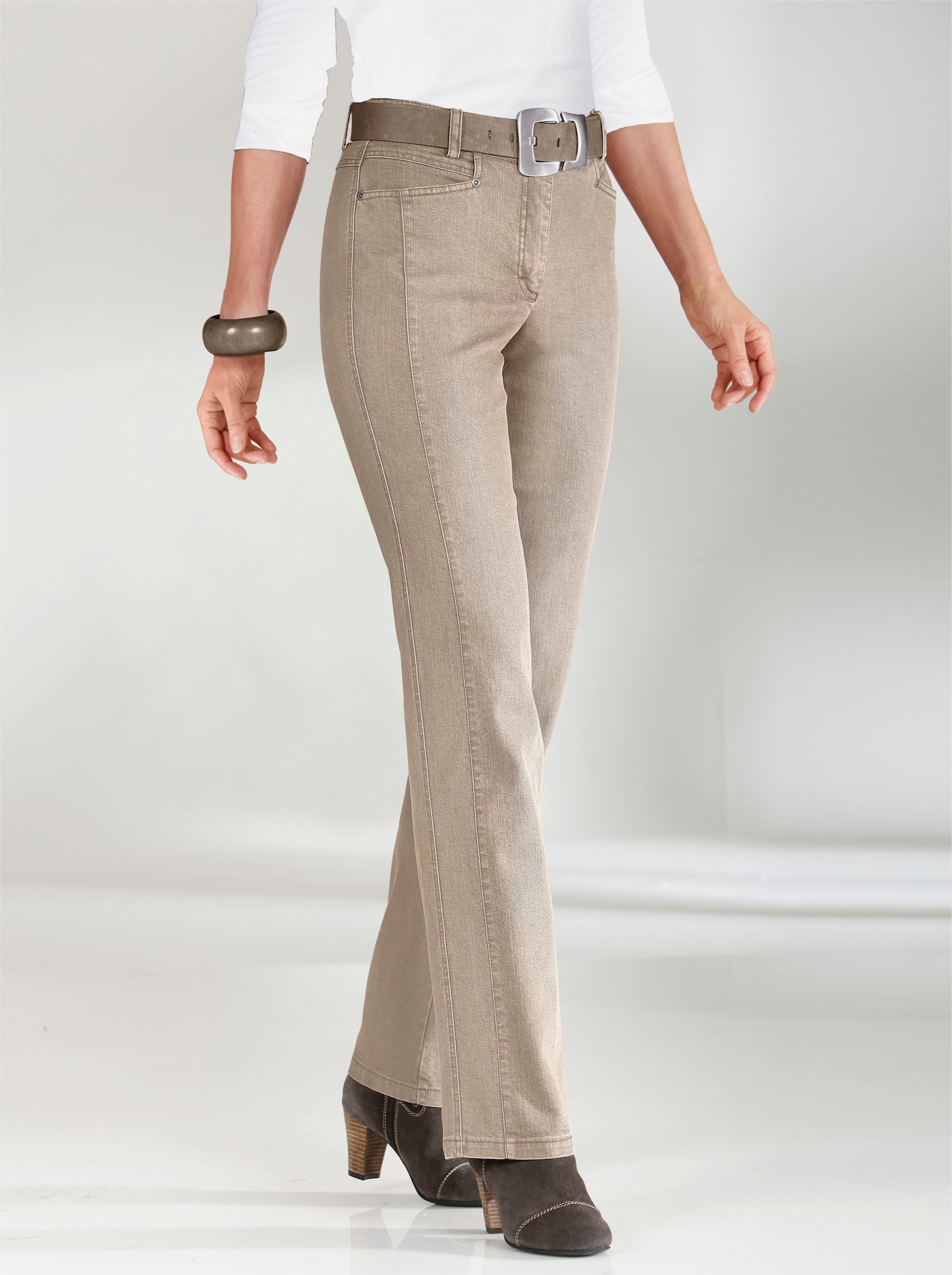 Cosma Gerade Jeans mit Bauch-weg-Effekt - berber