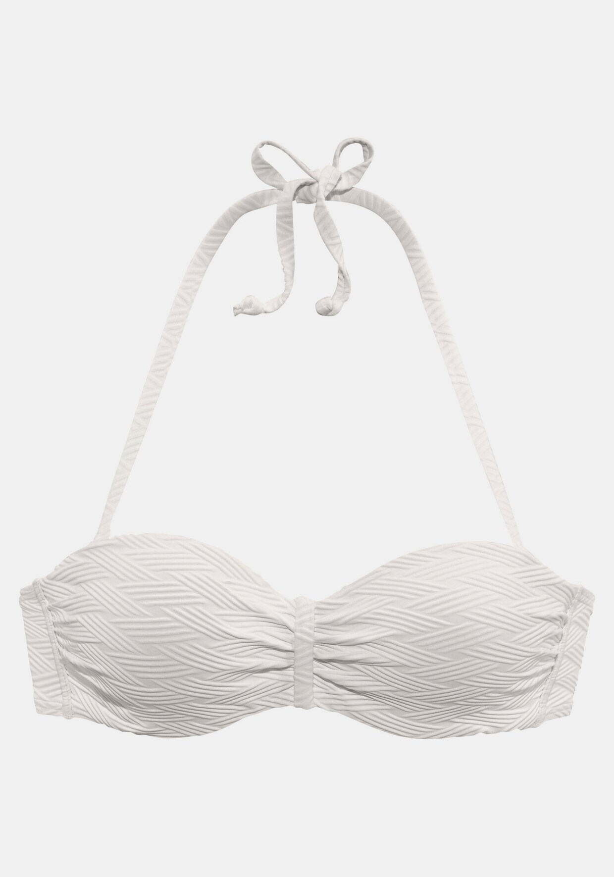 Sunseeker Bandeaubikinitop met beugel - wit