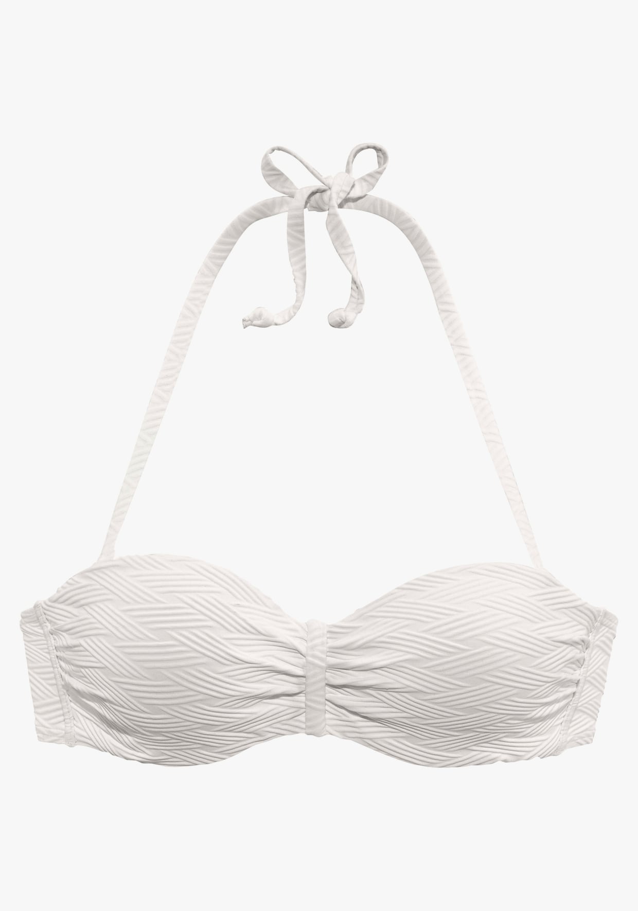 Sunseeker Bügel-Bandeau-Bikini-Top - weiß