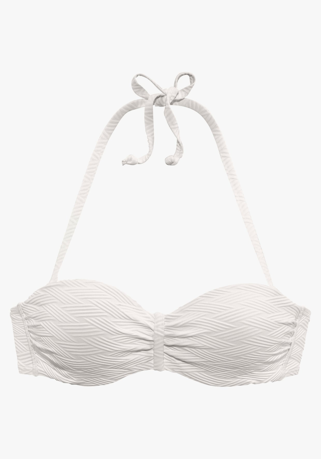 Sunseeker Bandeaubikinitop met beugel - wit