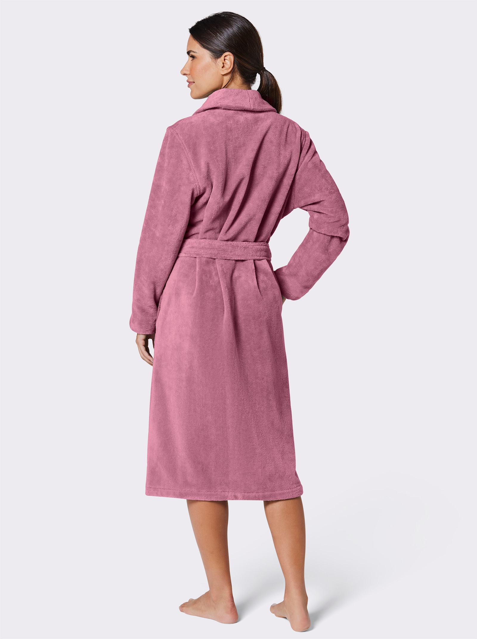 Cawö Damenbademantel - altrosa