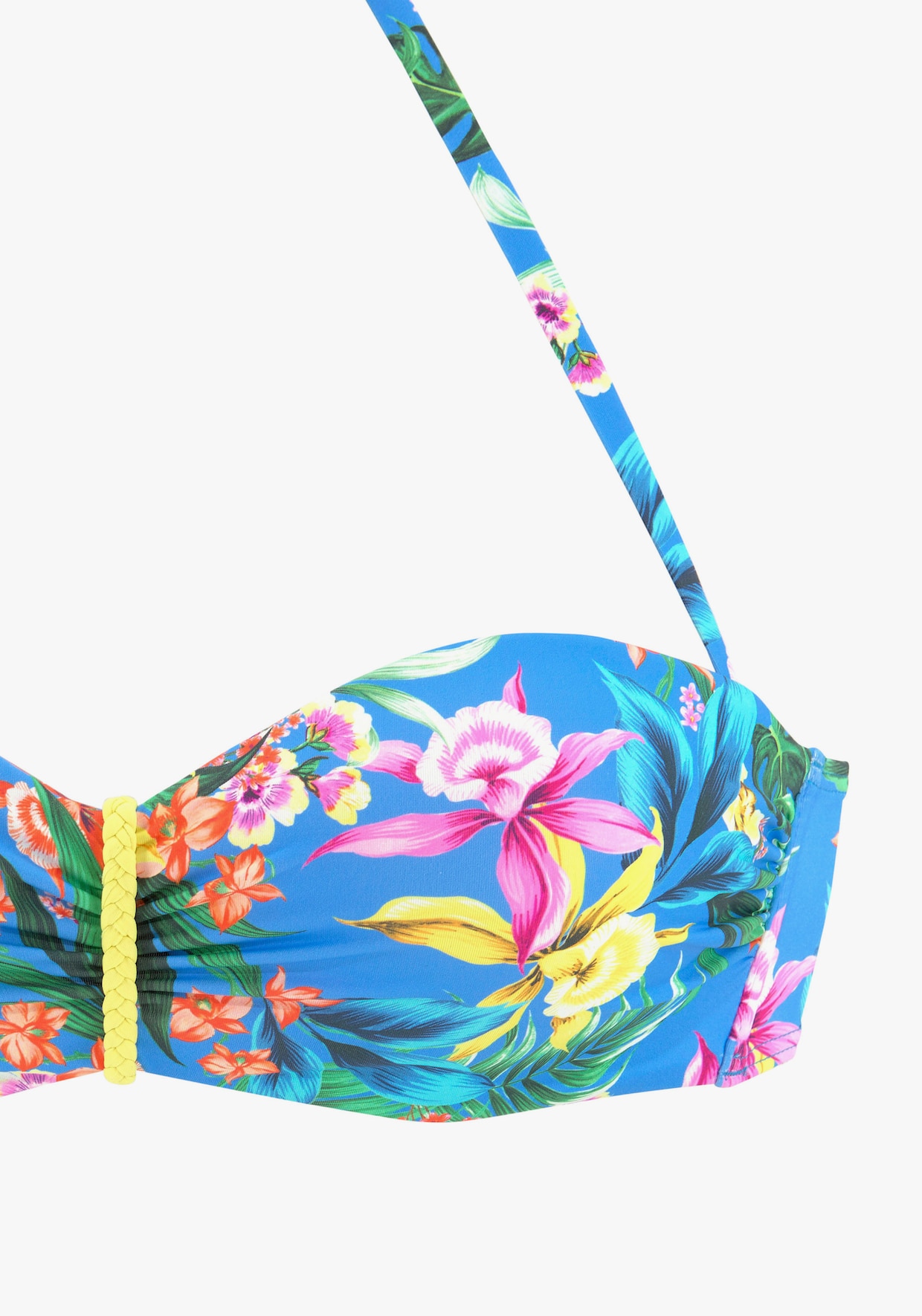 Venice Beach Bandeaubikinitop met beugel - blauw geprint