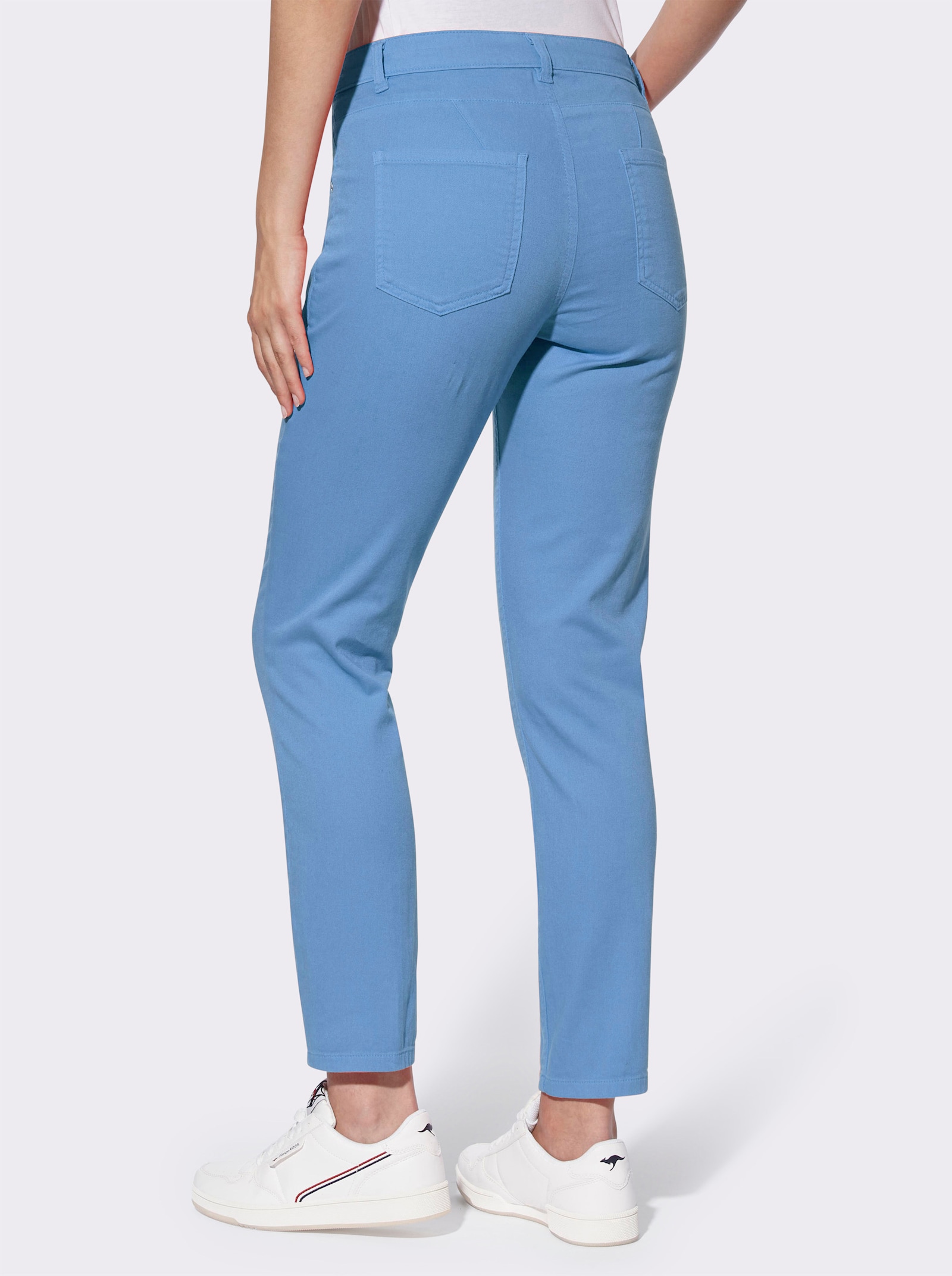 heine 7/8-Hose in 5-Pocket-Style - himmelblau