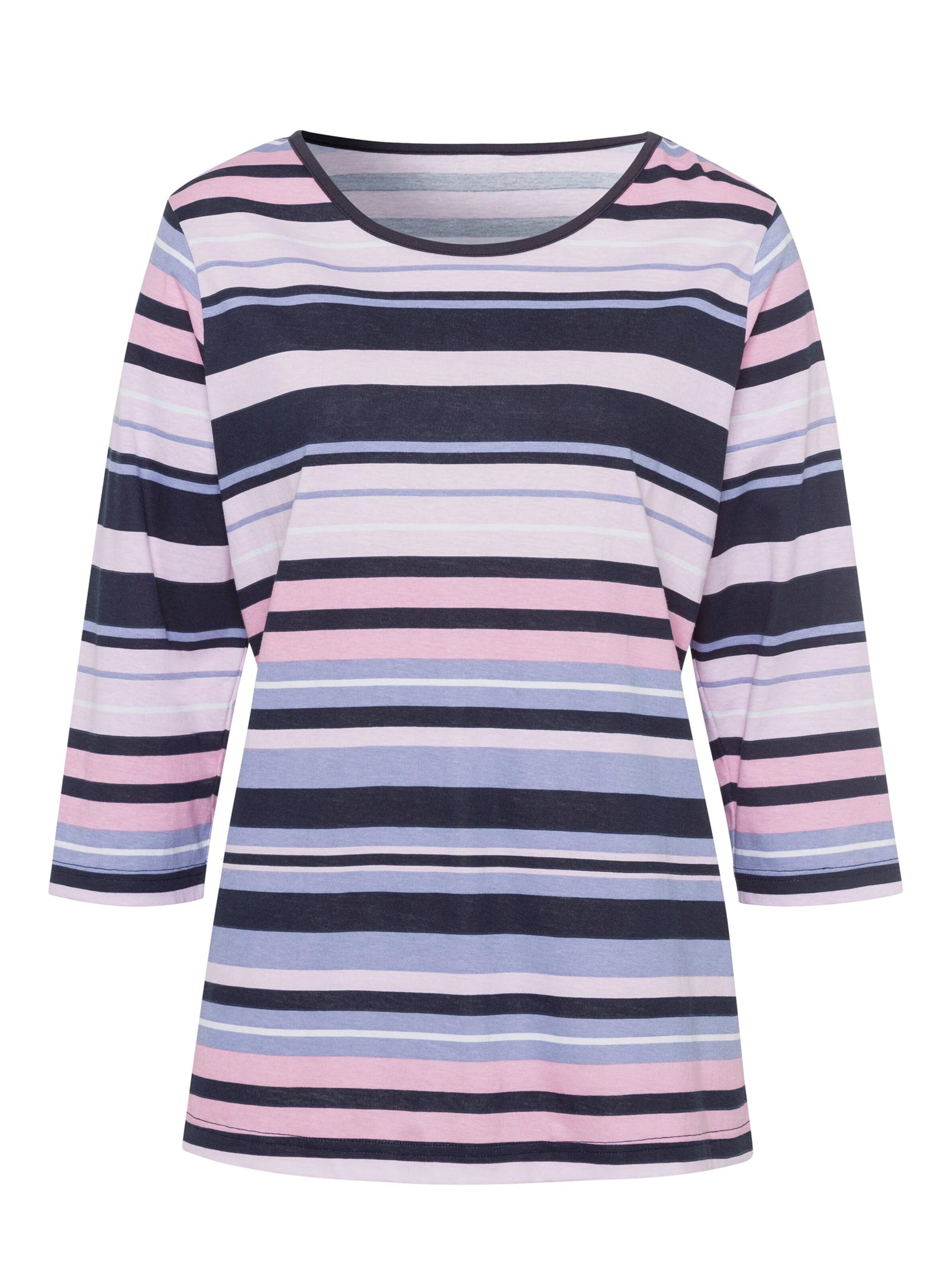 Shirt - flieder-geringelt