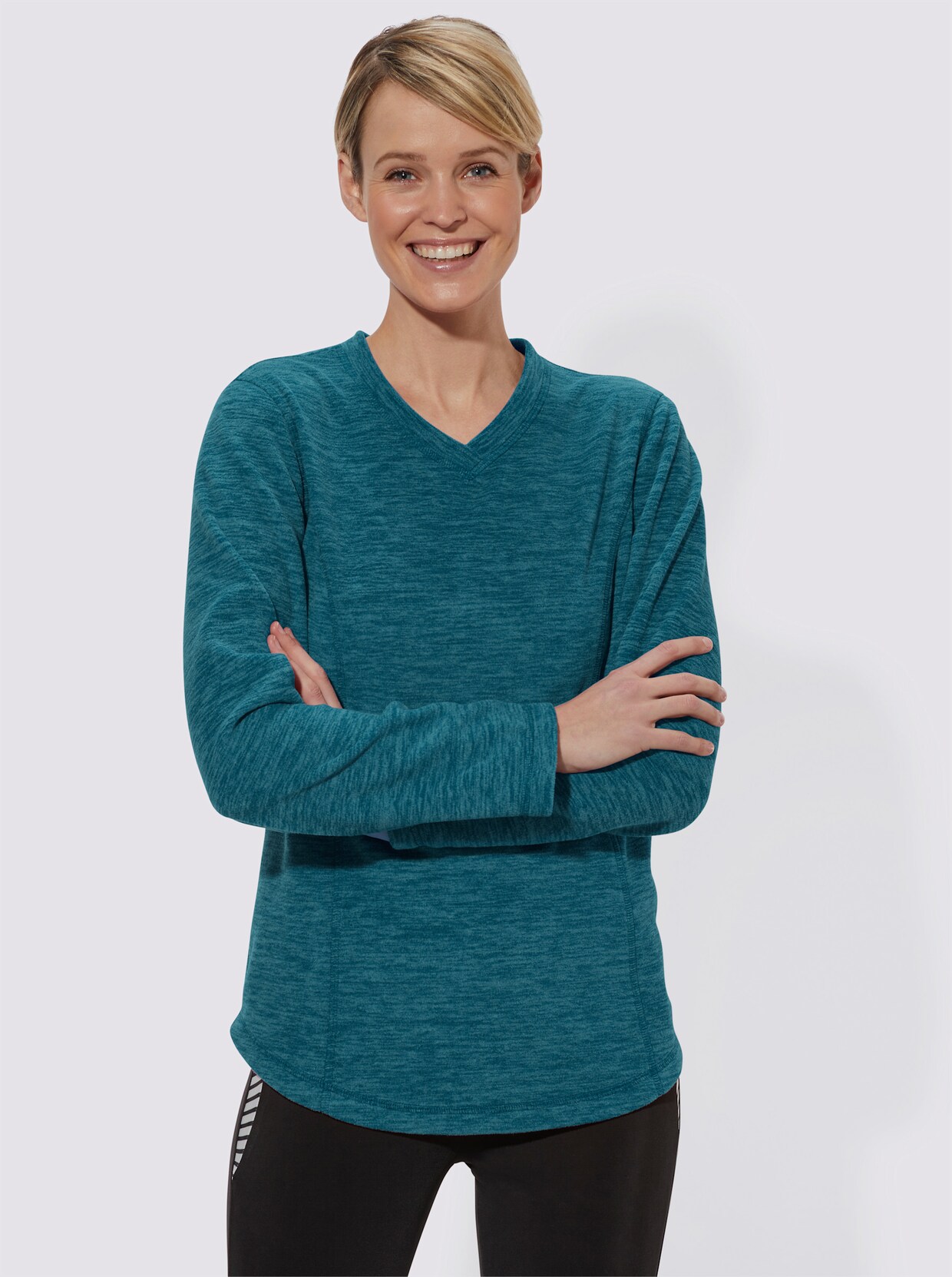 Catamaran Sports Freizeitshirt - türkis-meliert