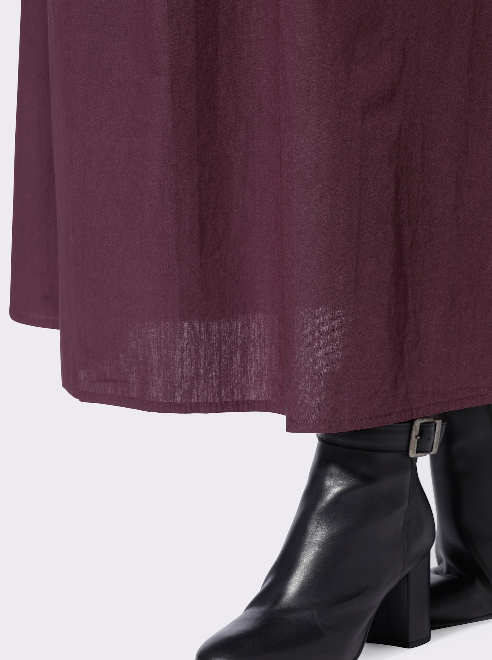 heine A-Linien-Rock mit Dehnbund - burgund