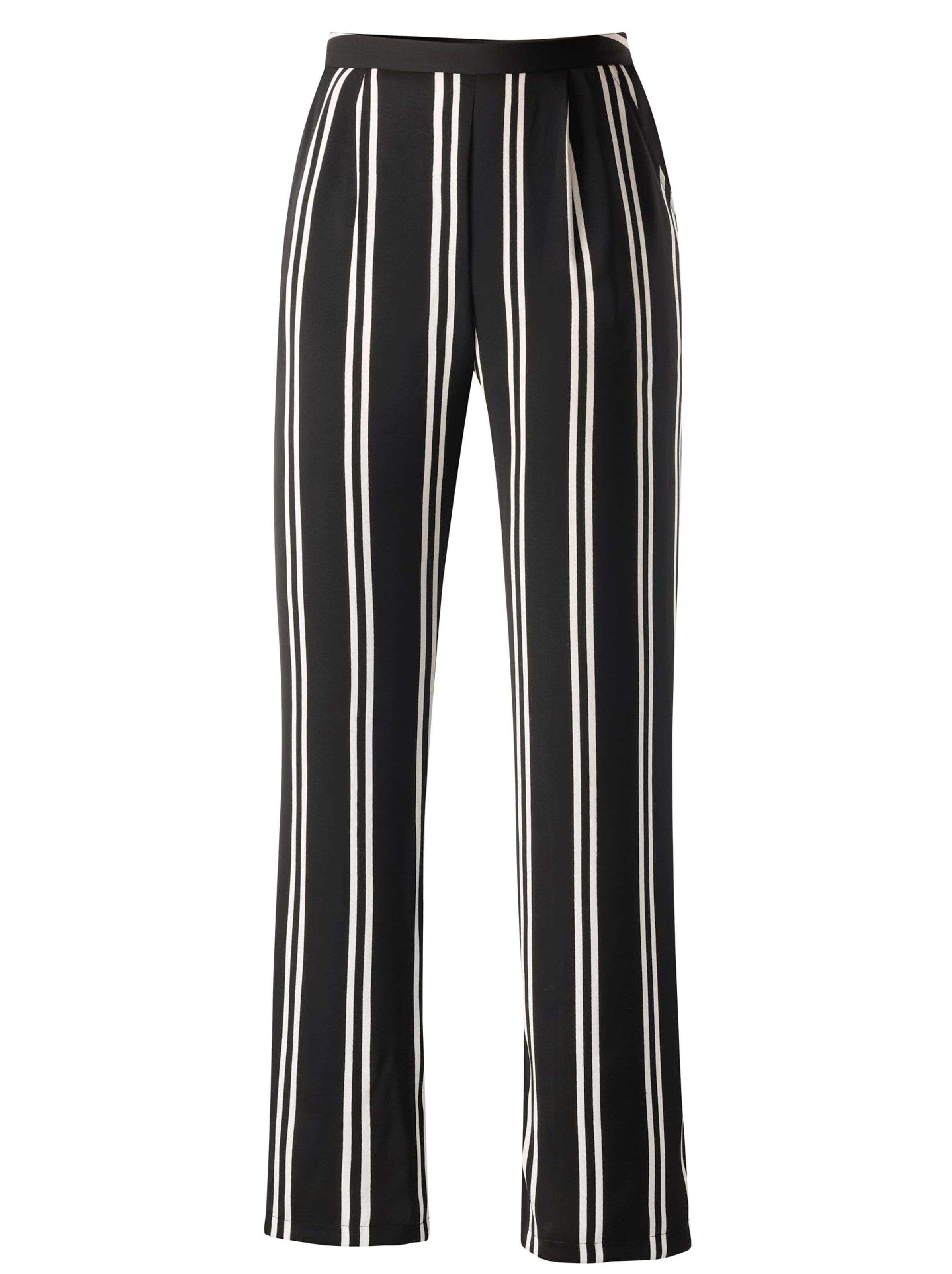 Palazzohose - schwarz-weiß-gestreift