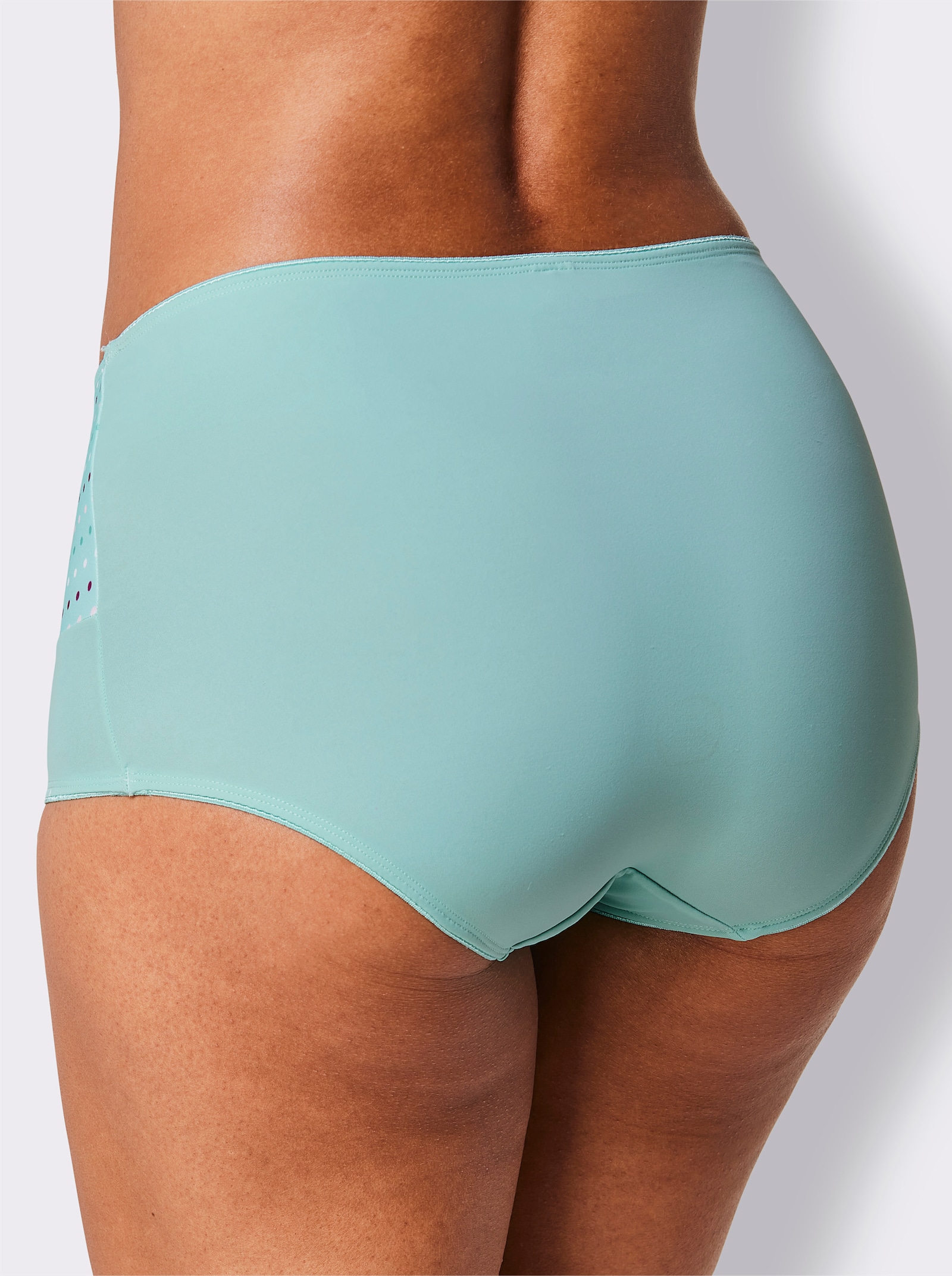 wäschepur Hipster mit Pünktchen-Print - mint-bedruckt