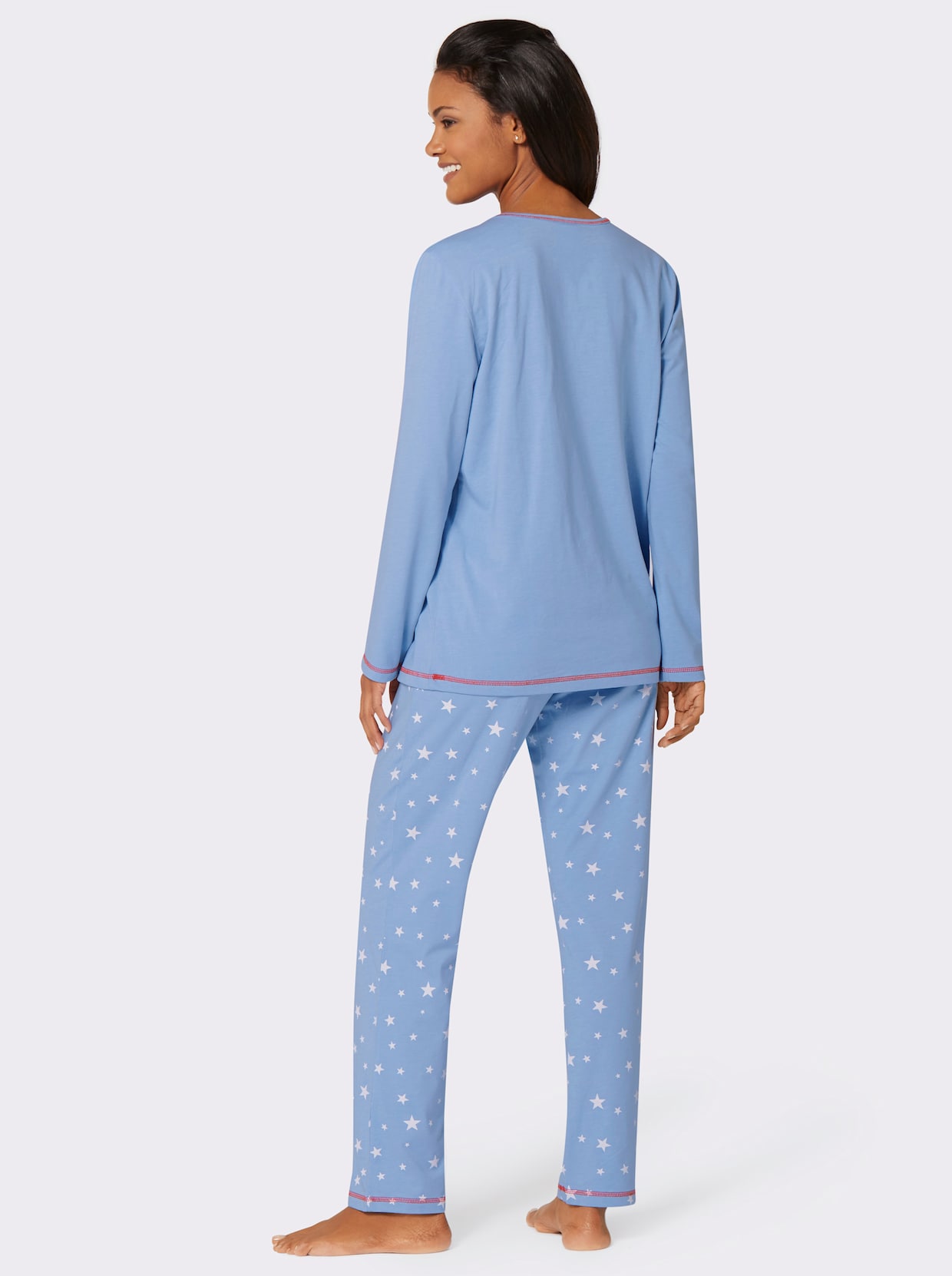 wäschepur Pyjama's - blauw geprint + blauw