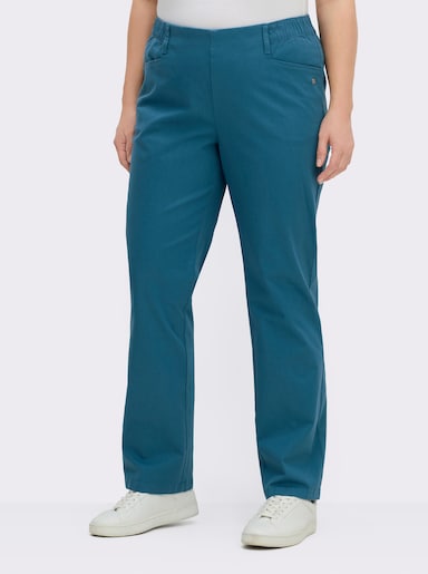 sheego Schlupfhose aus Twill - topas