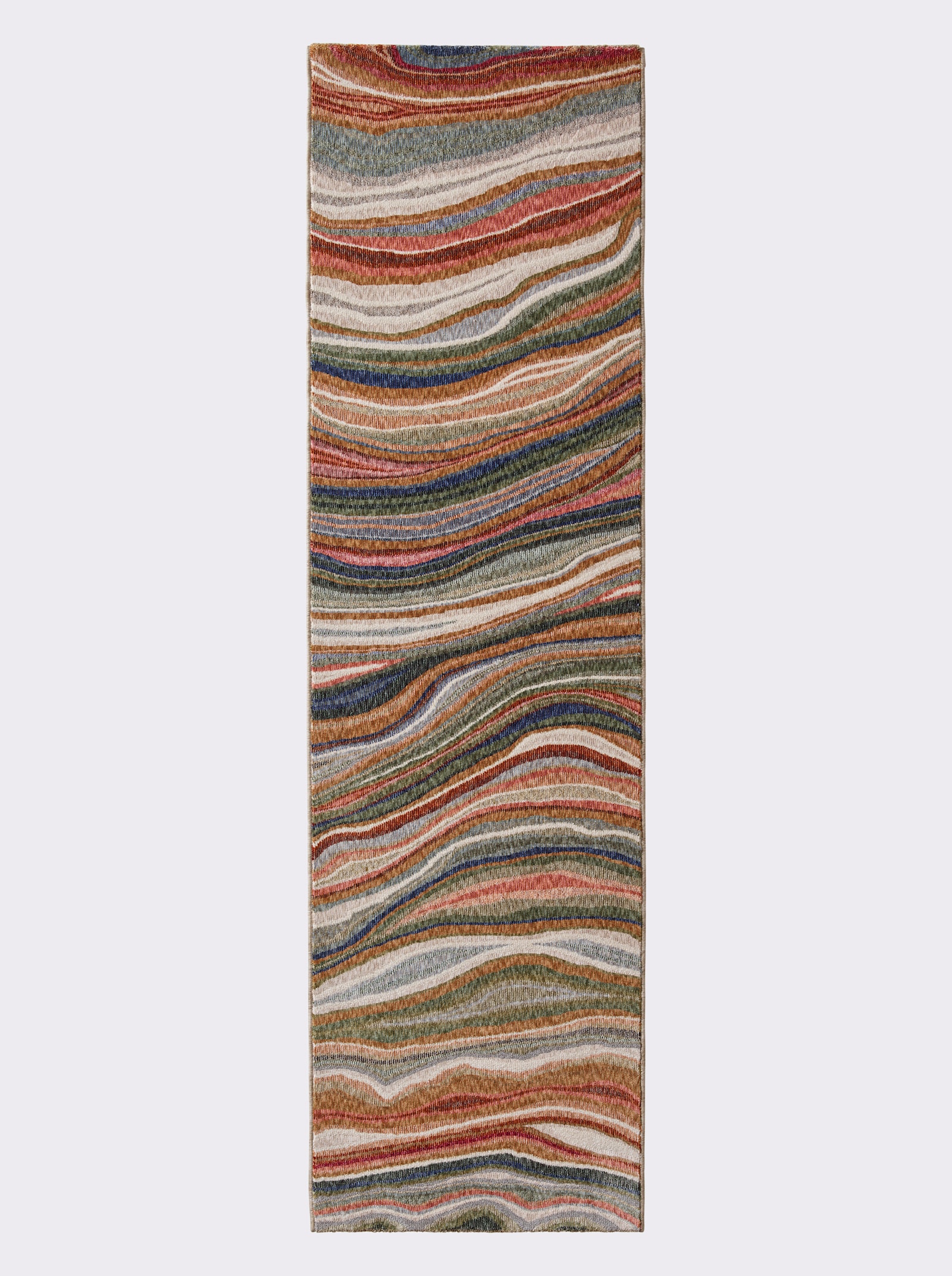 heine home Teppich - rot-ecru-meliert