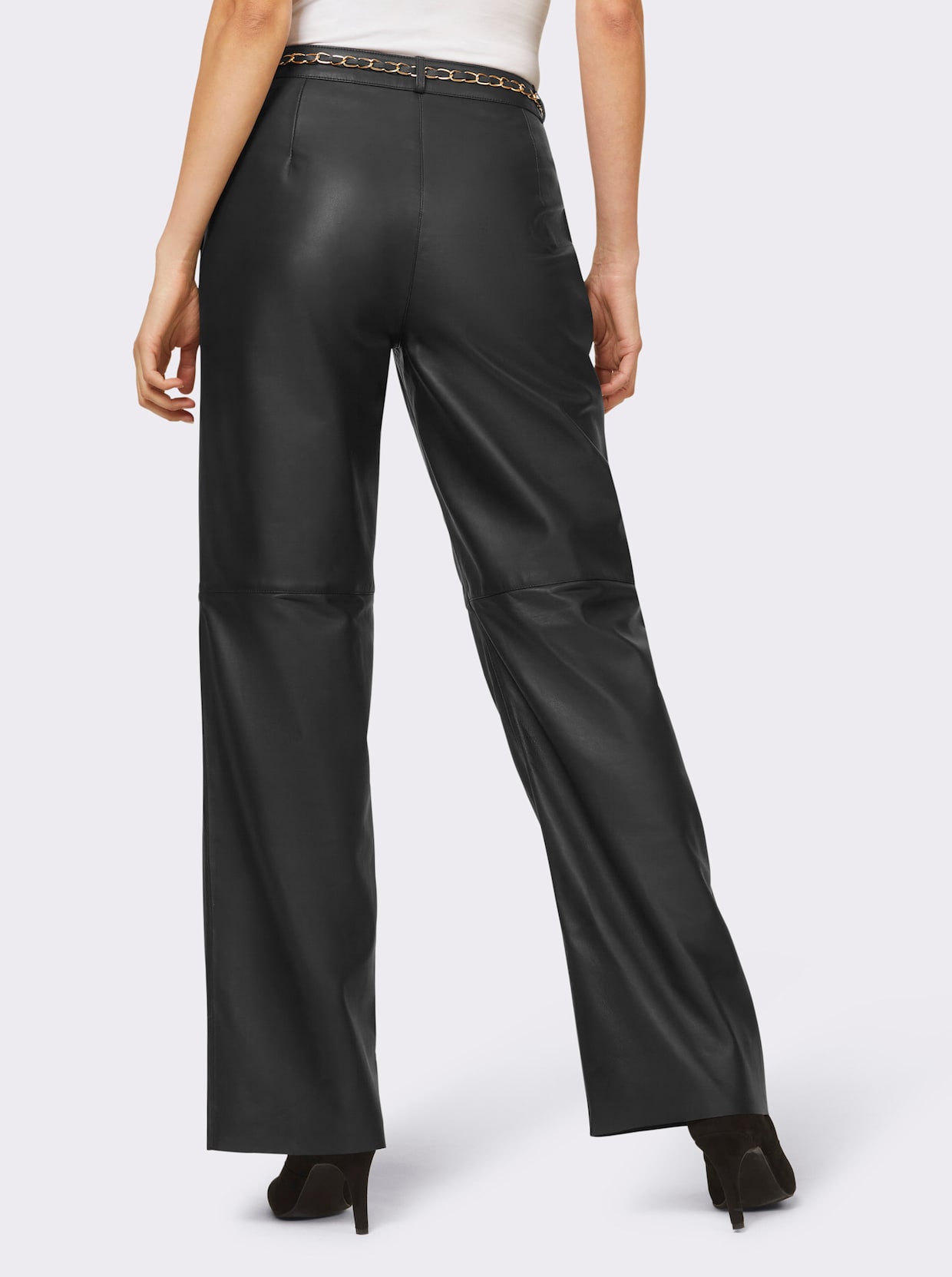 heine Leren broek - zwart