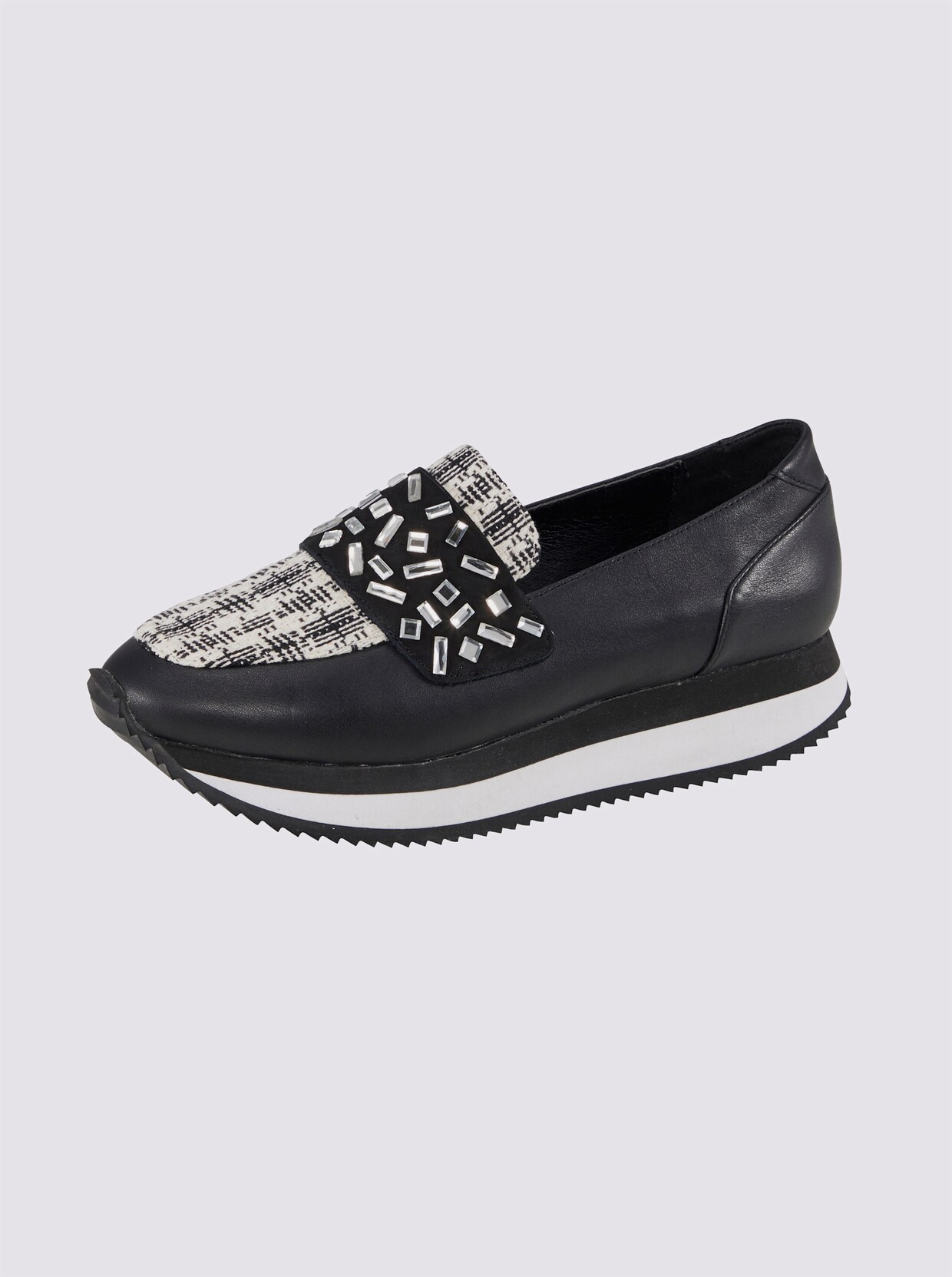 heine Slipper - schwarz-weiß