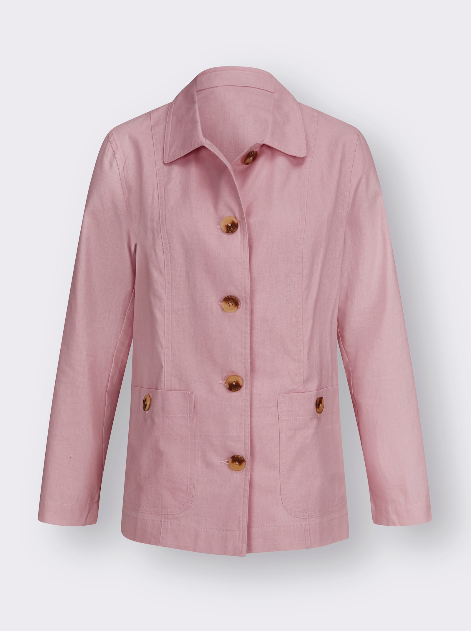 Bunda z bavlny a ľanu - Hortenzia