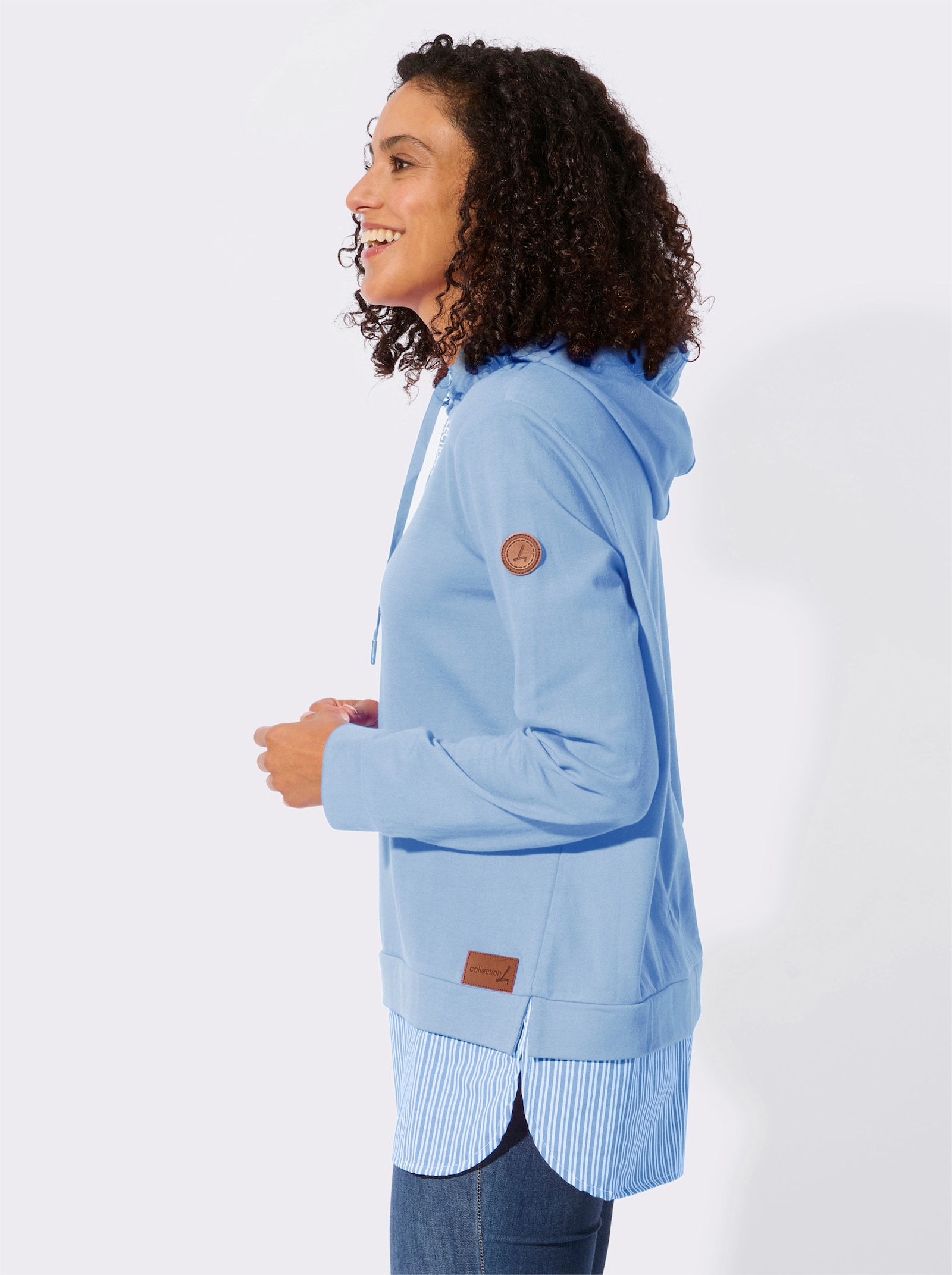 Kapuzensweatshirt - himmelblau