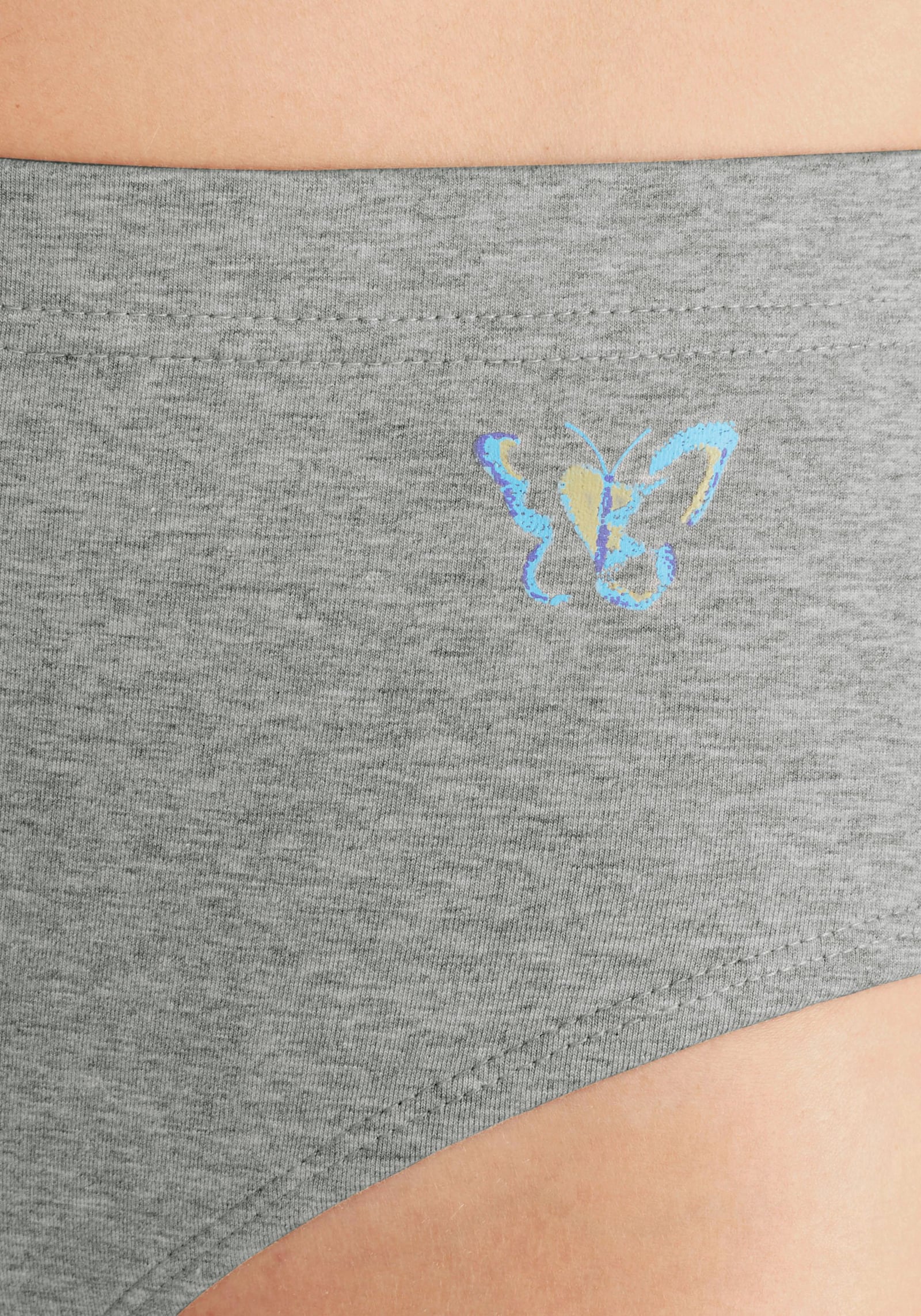 petite fleur Formslip - grau-meliert, weiß, schwarz