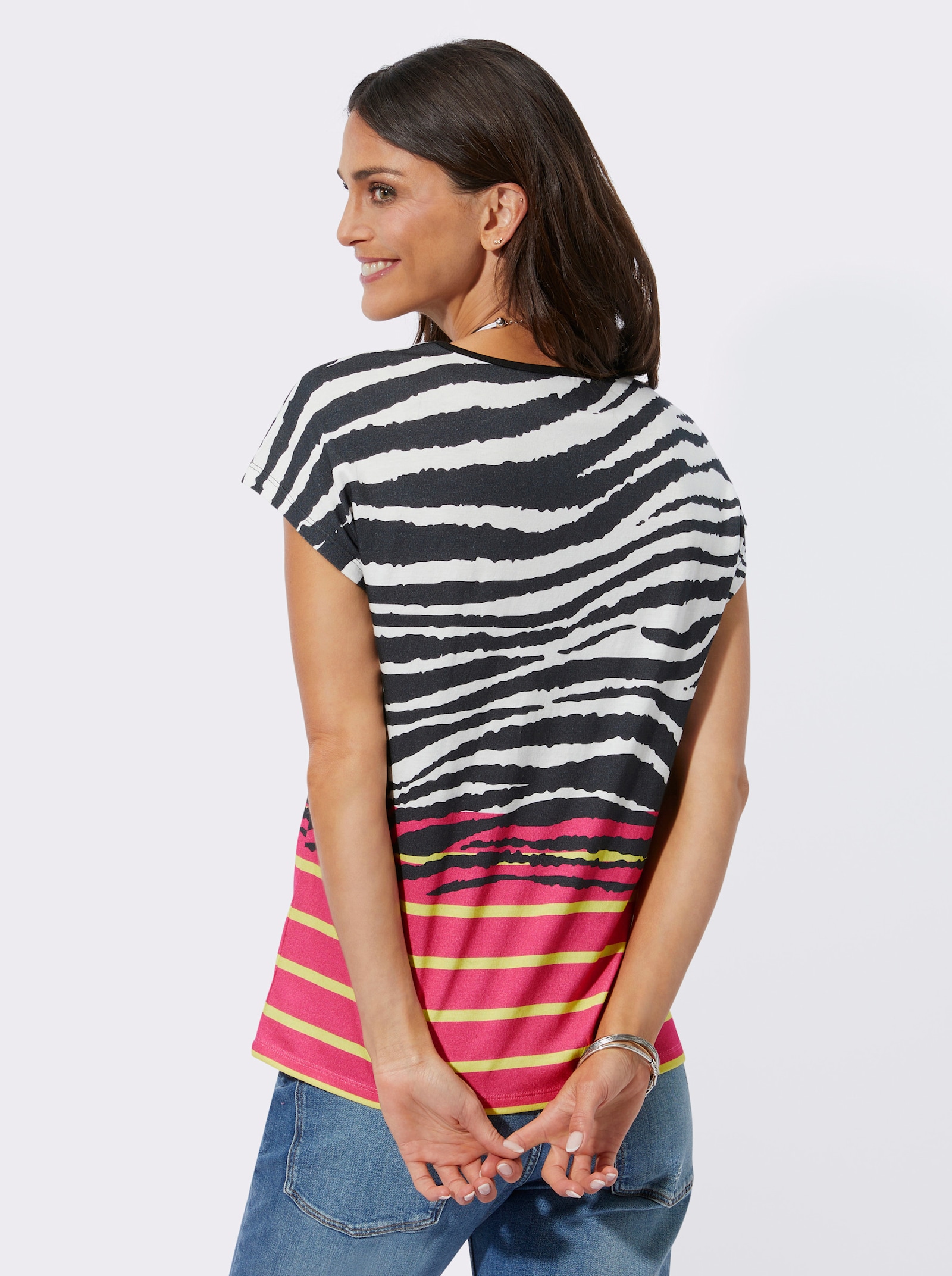 Tričko, mix vzorov - čierno-biela potlač