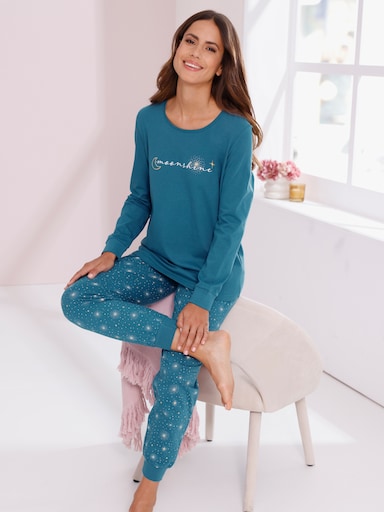 Schlafanzug mit elastischen Bündchen - topas