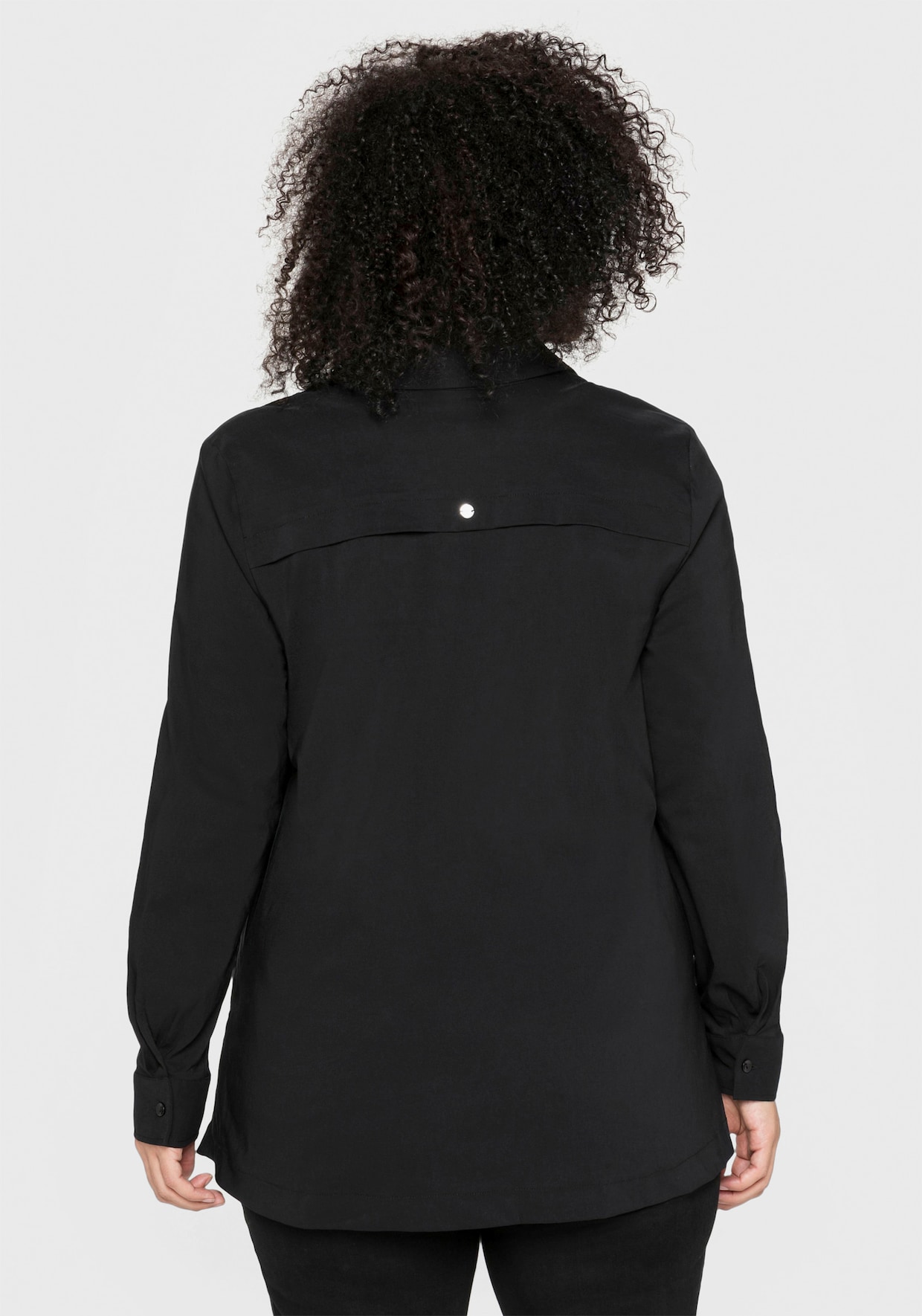 sheego Hemdbluse - schwarz