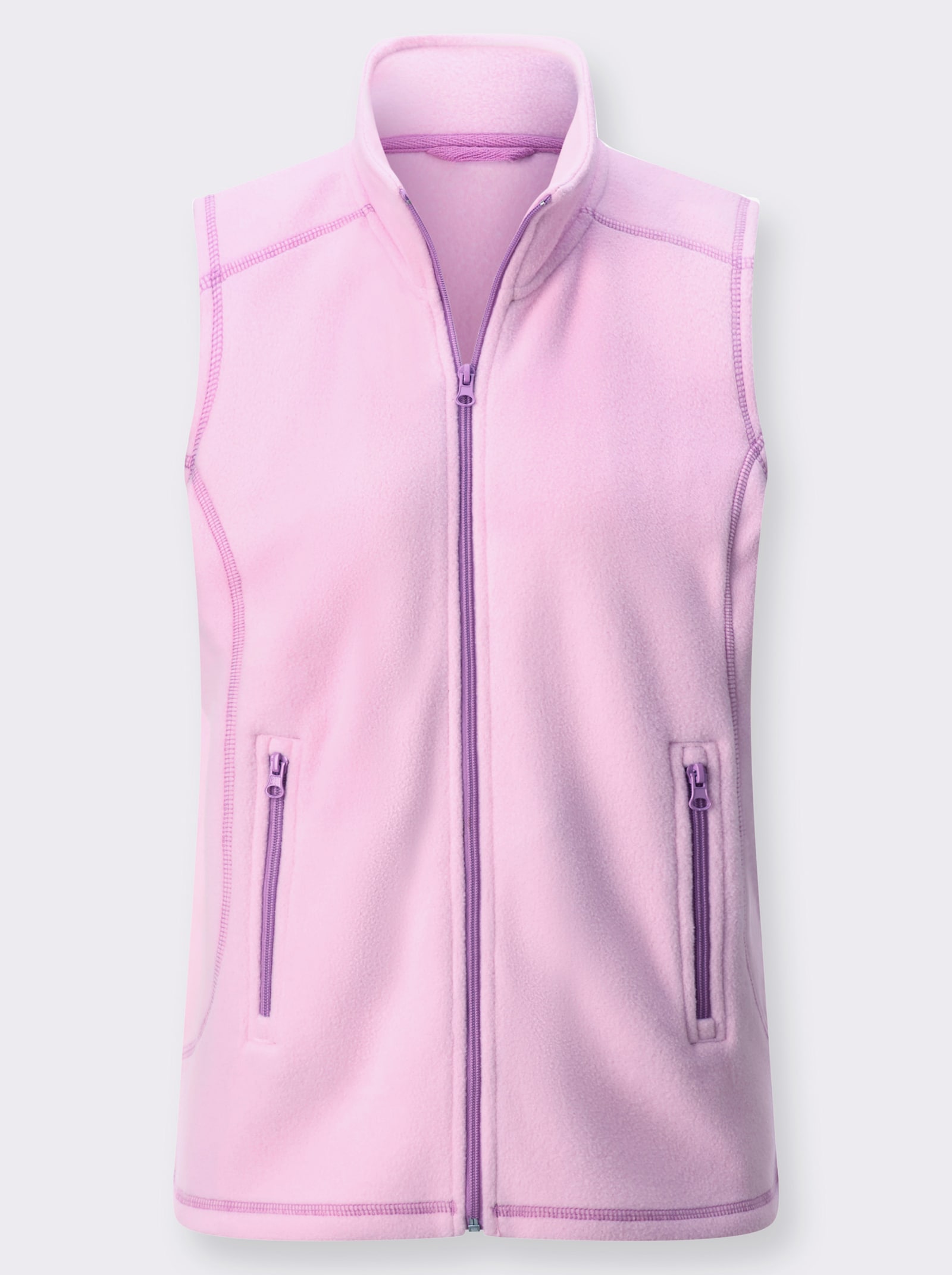 Fleecegilet in antipilling-uitvoering - roze
