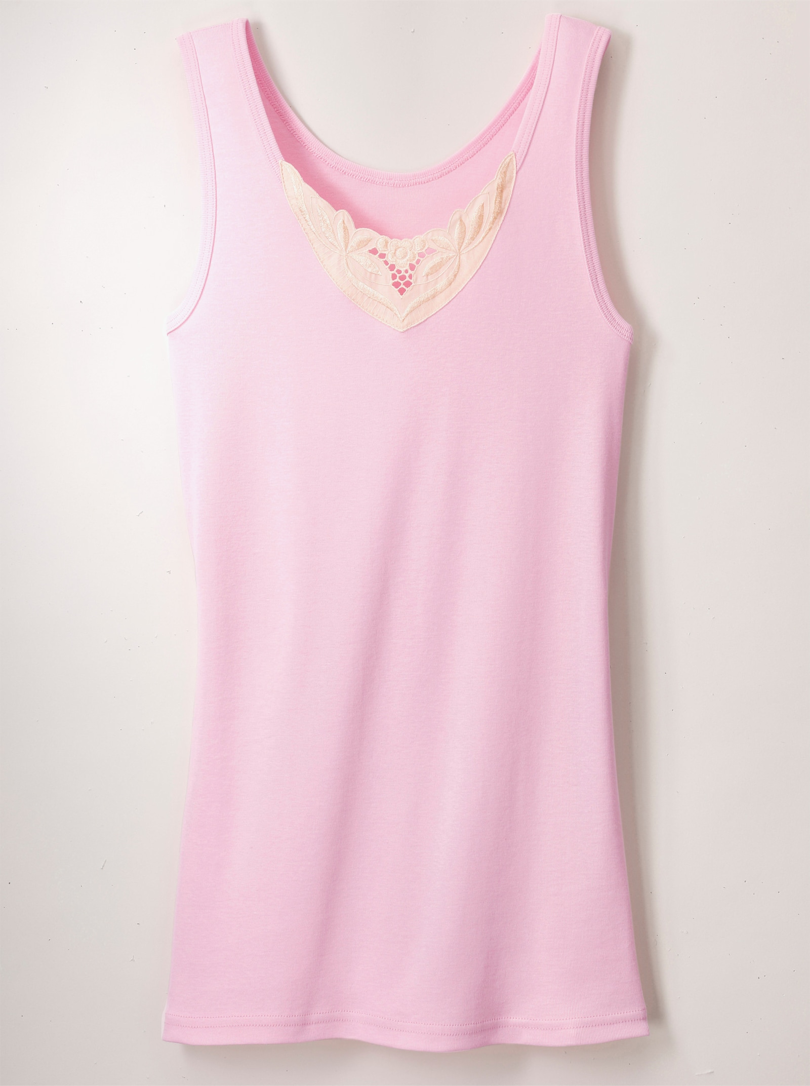 wäschepur Linne med olika spetsmotiv - ljusrosa + blekblå + mint