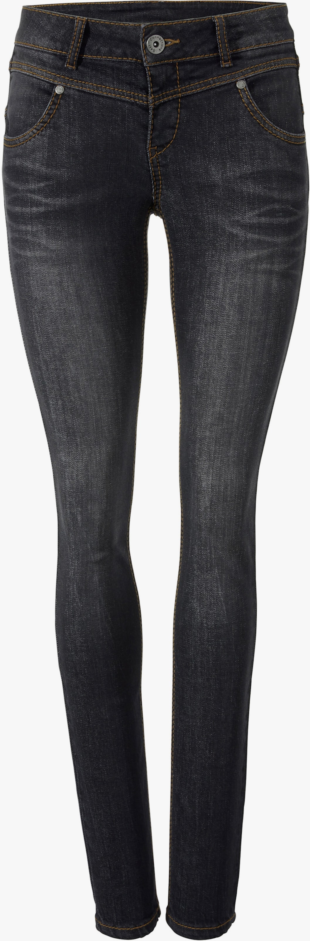 heine Skinny jeans met verlaagde taille - black denim