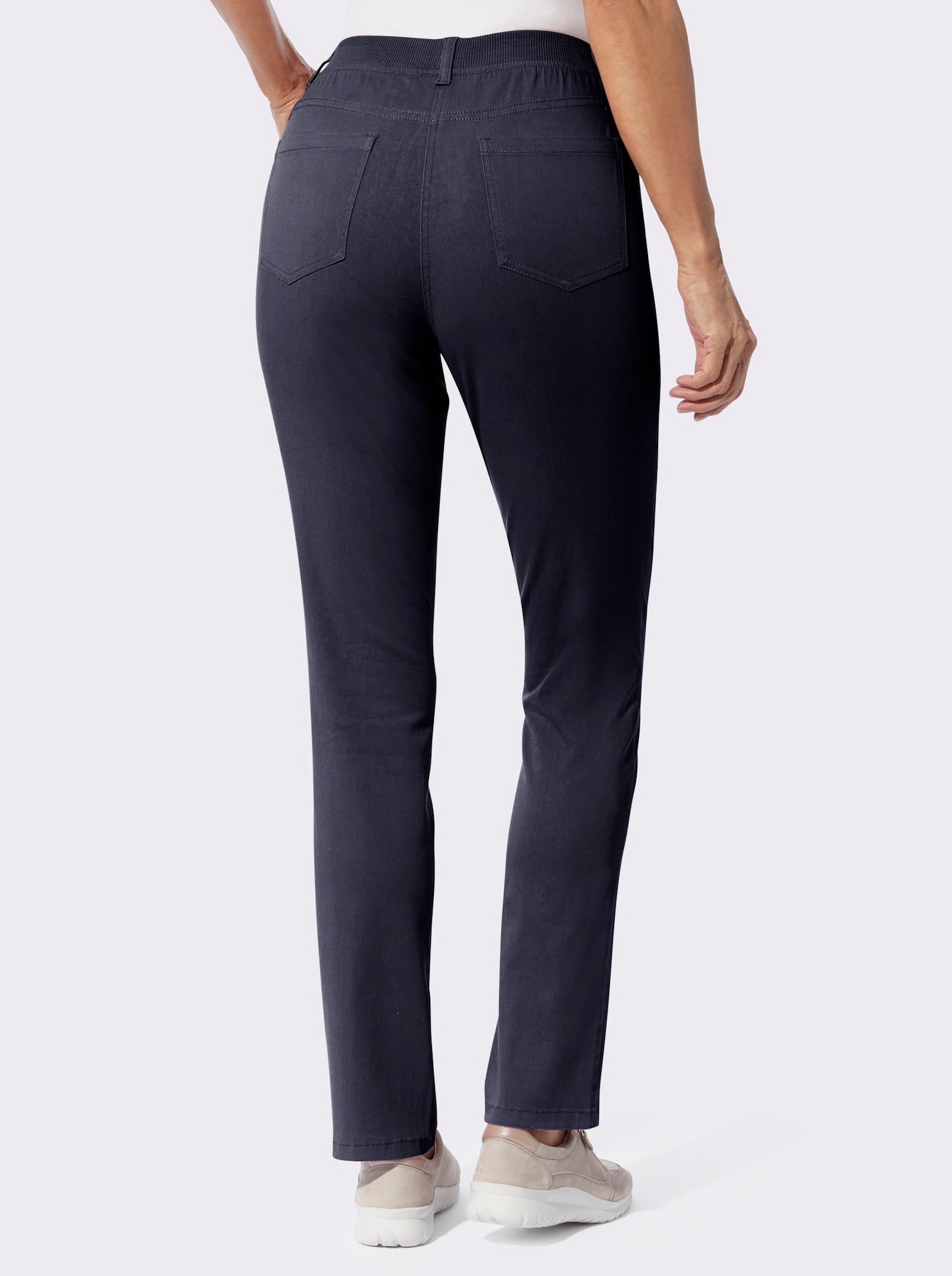 Schlupfhose in Twill-Qualität - marine