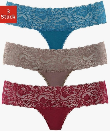 Vivance String - petrol, taupe, bordeaux