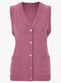 Strickweste - fuchsia