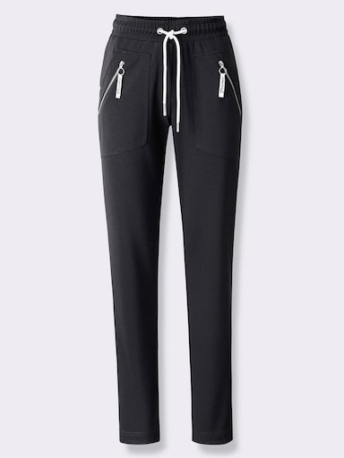 Schlupfhose in Stretch-Qualität - schwarz