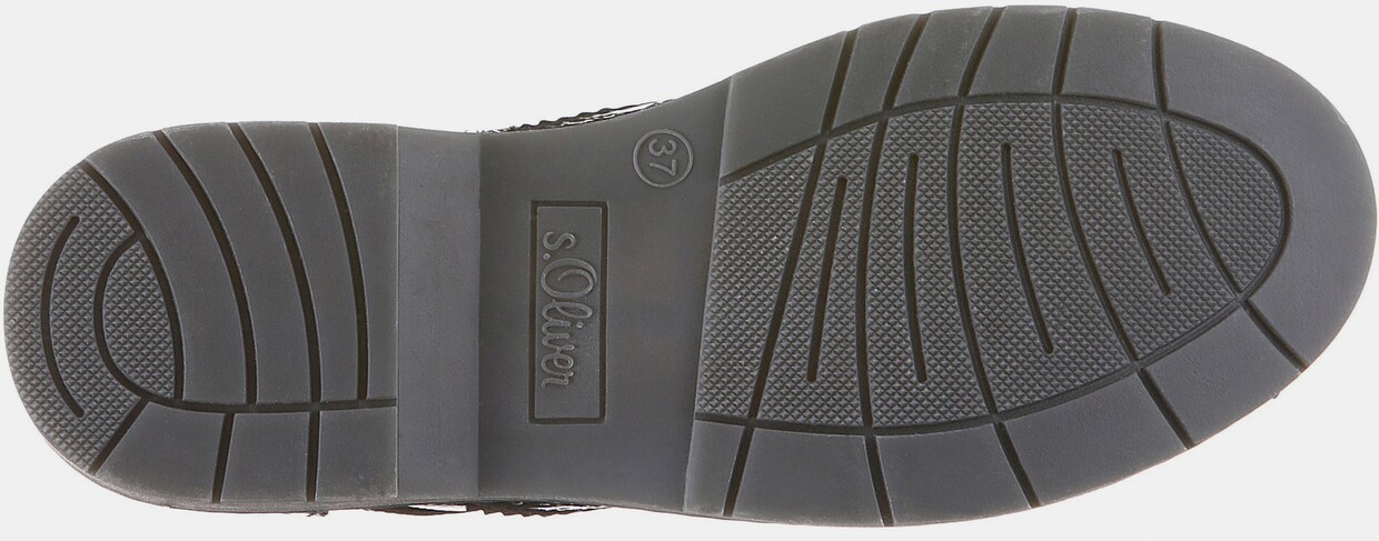 s.Oliver Schnürboots - black