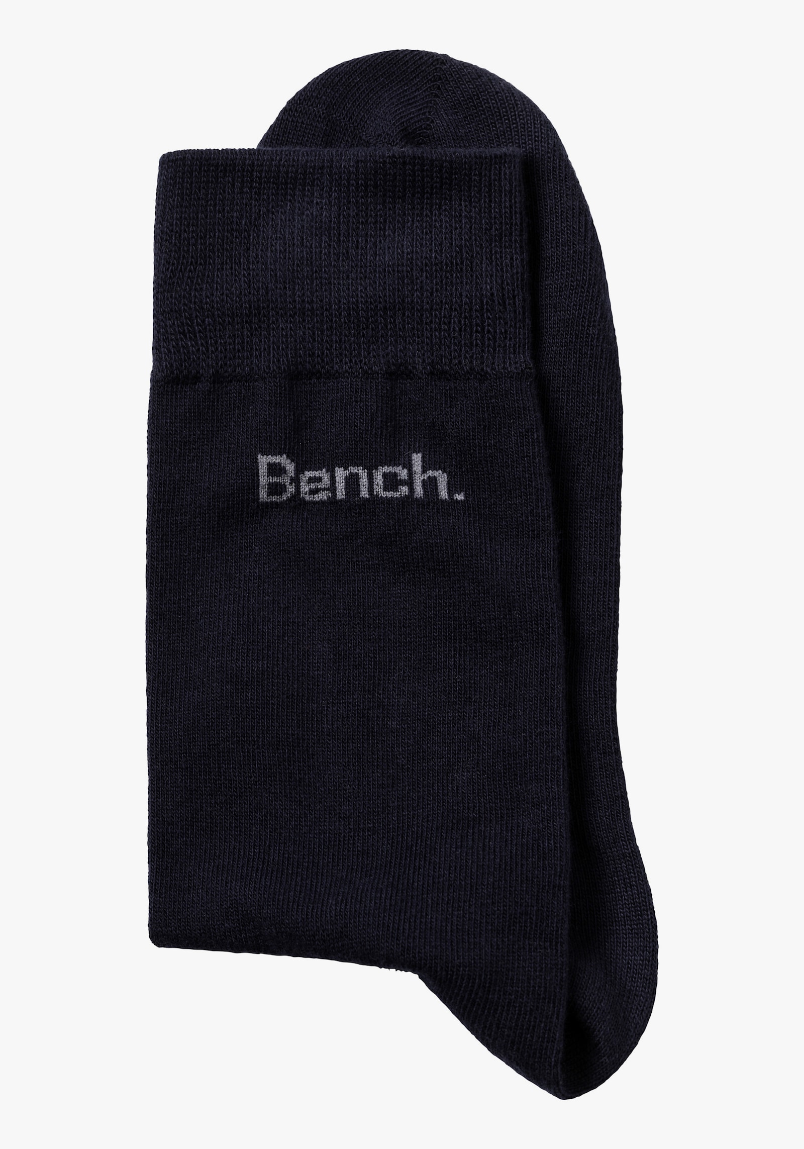 Bench. Basicsocken - 2x marine, 2x jeansblau-meliert