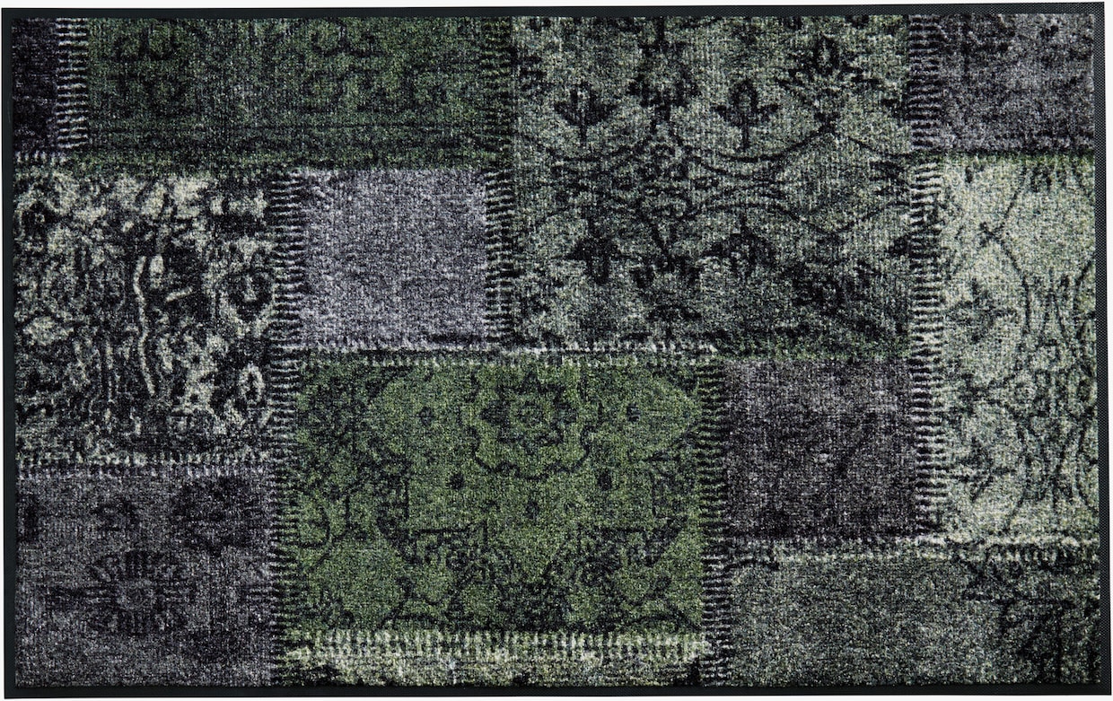 wash+dry by Kleen-Tex Voetmat - groen