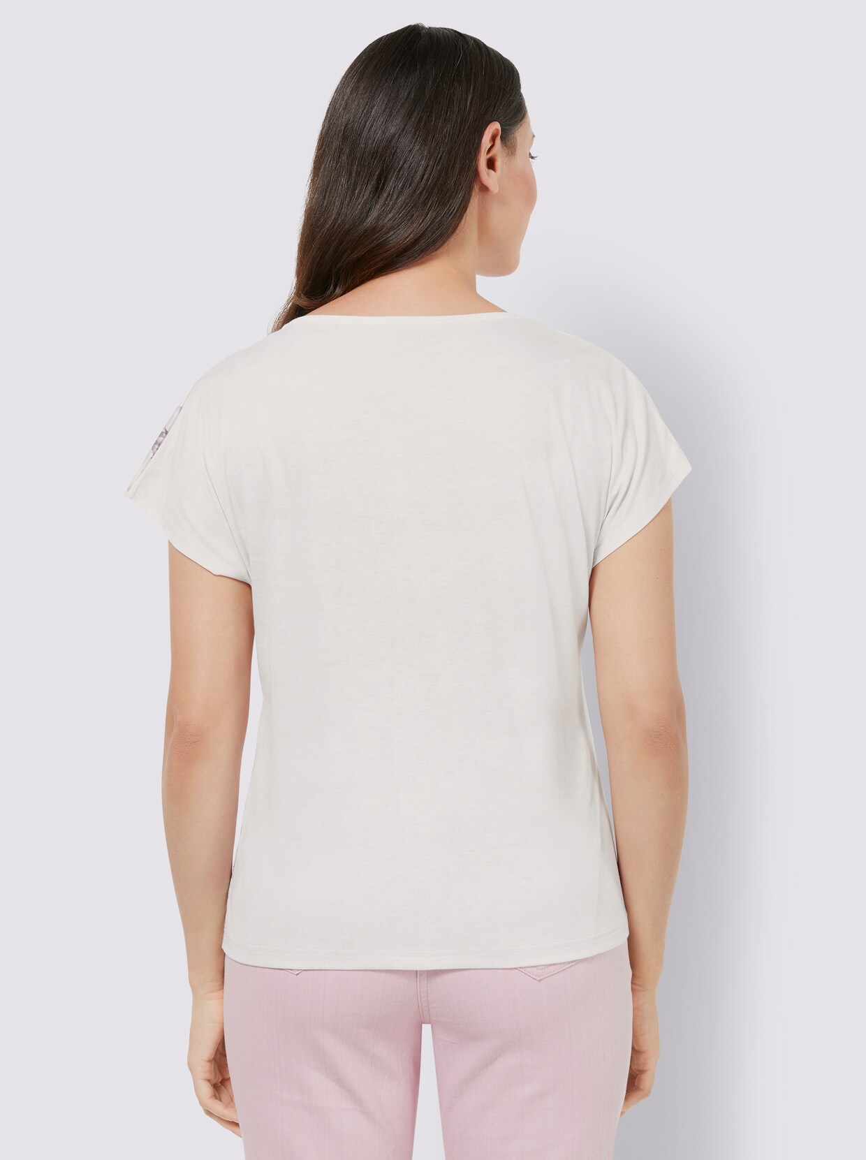 Shirt met korte mouwen - roze geprint