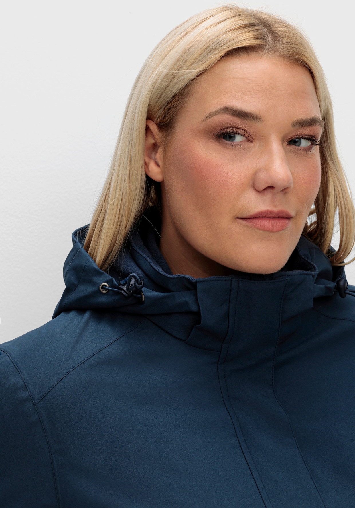 sheego Outdoorjacke - dunkelblau